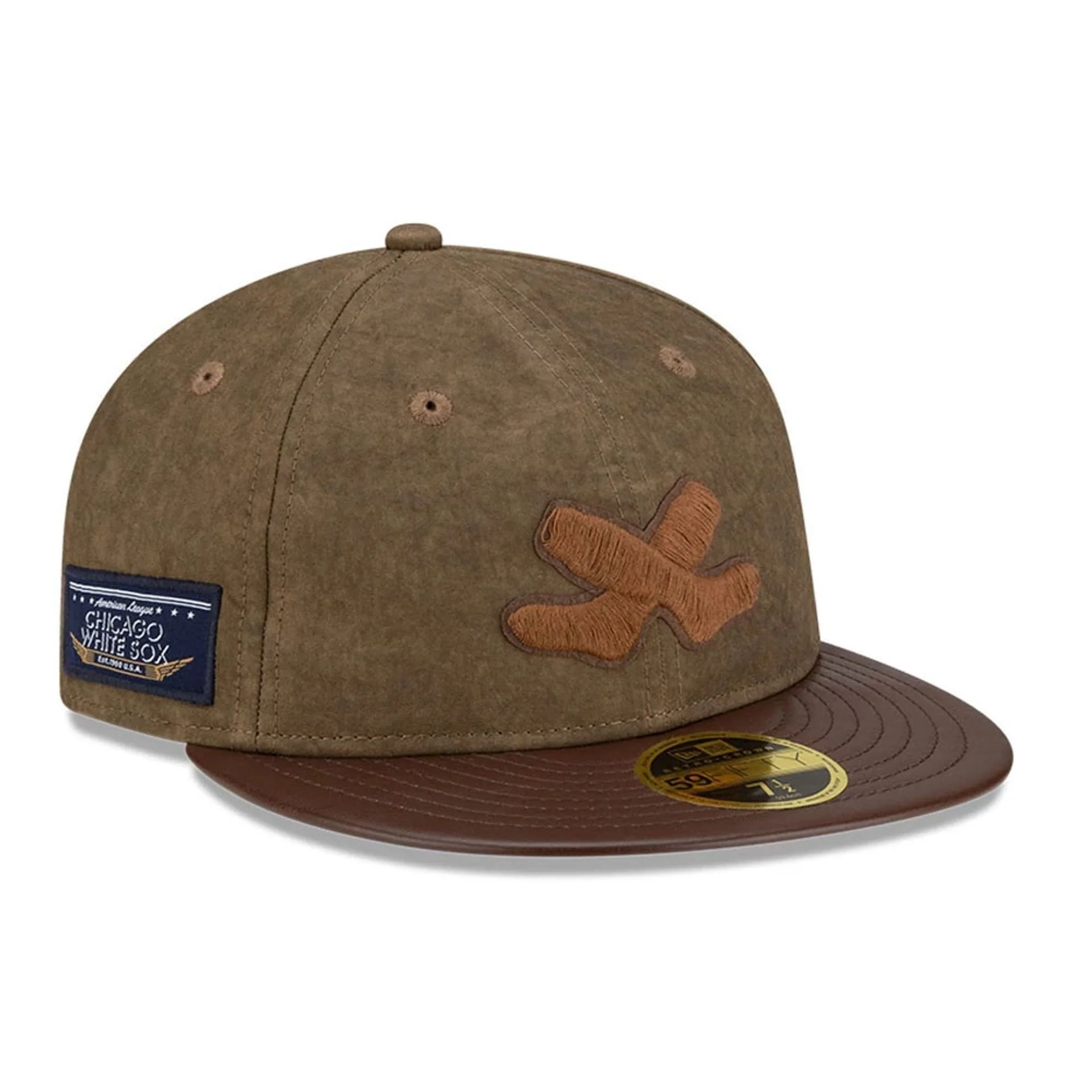 Chicago White Sox MLB Open Brown Retro Crown 59FIFTY Fitted Cap