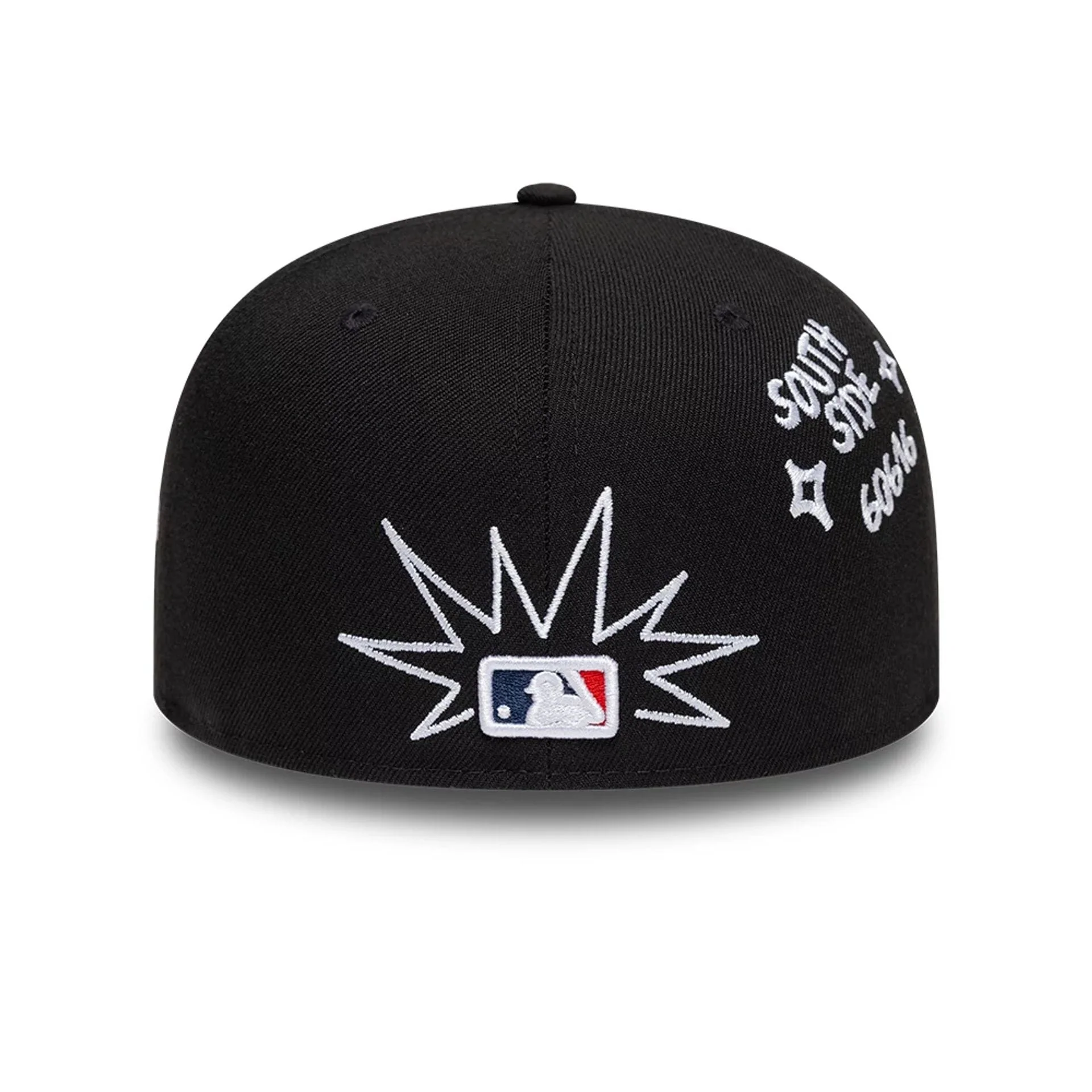 Chicago White Sox MLB Scribble Black 59FIFTY Fitted Cap - Image 4