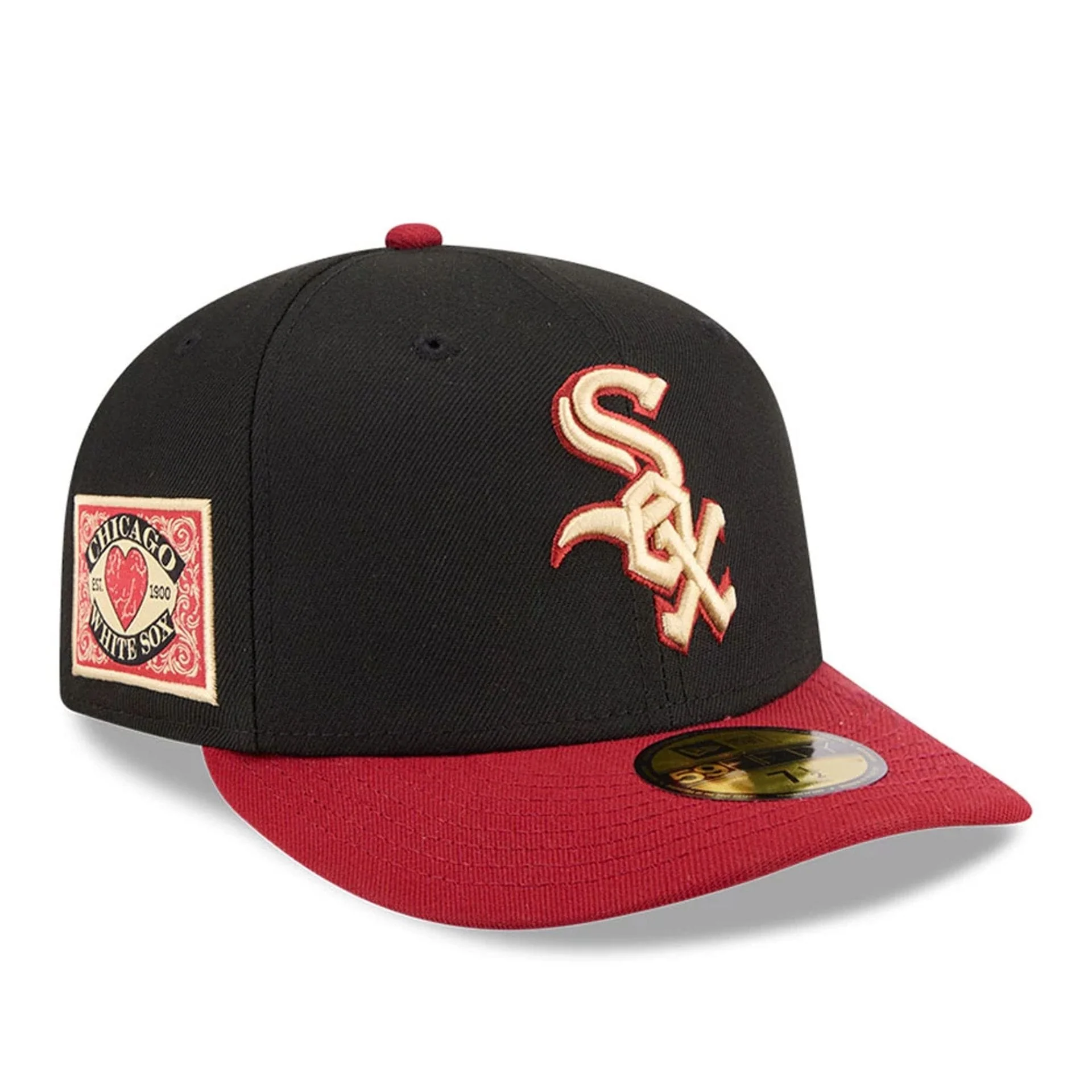 Chicago White Sox MLB Team Cards Black 59FIFTY Fitted Cap