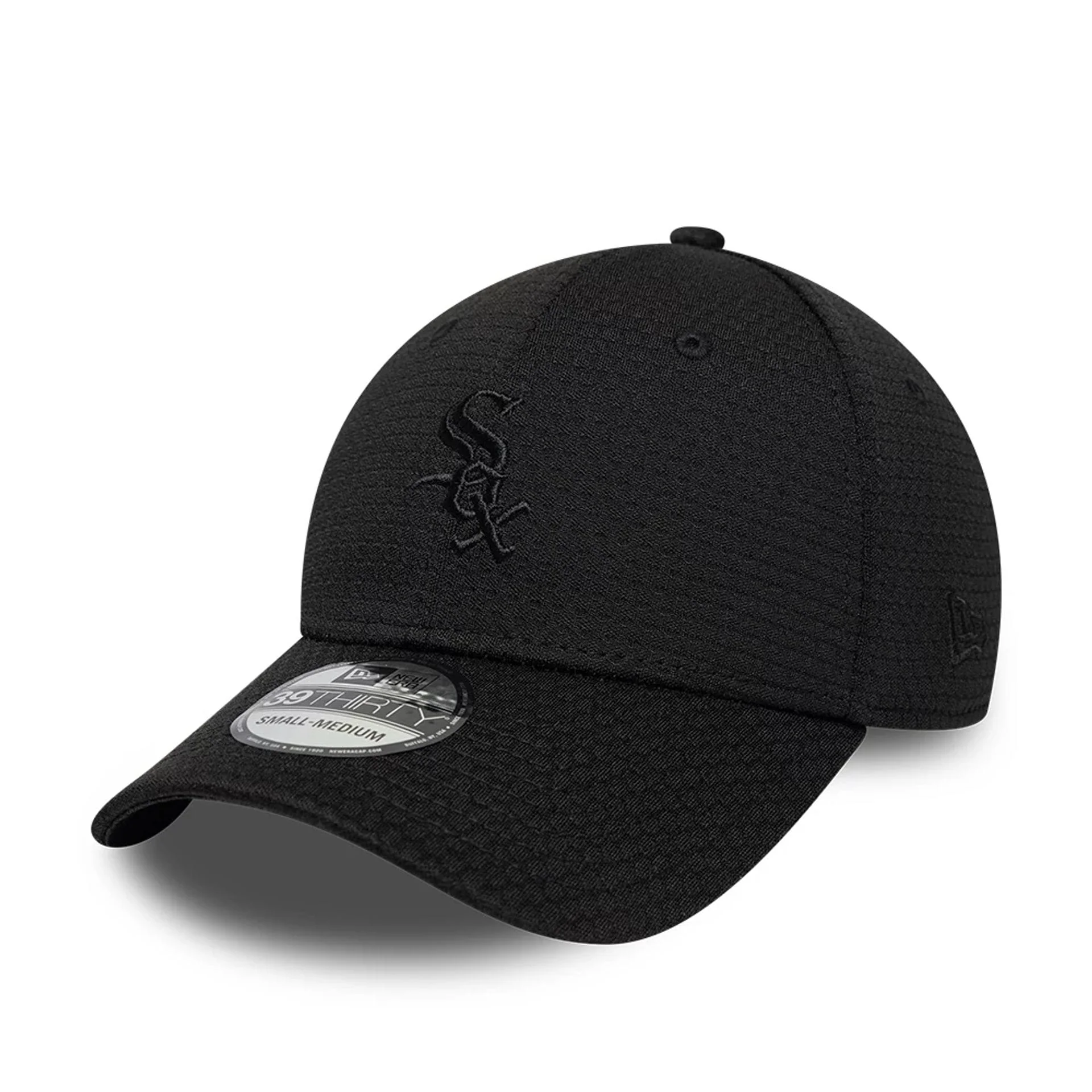 Chicago White Sox MLB Tech Black 39THIRTY Stretch Fit Cap