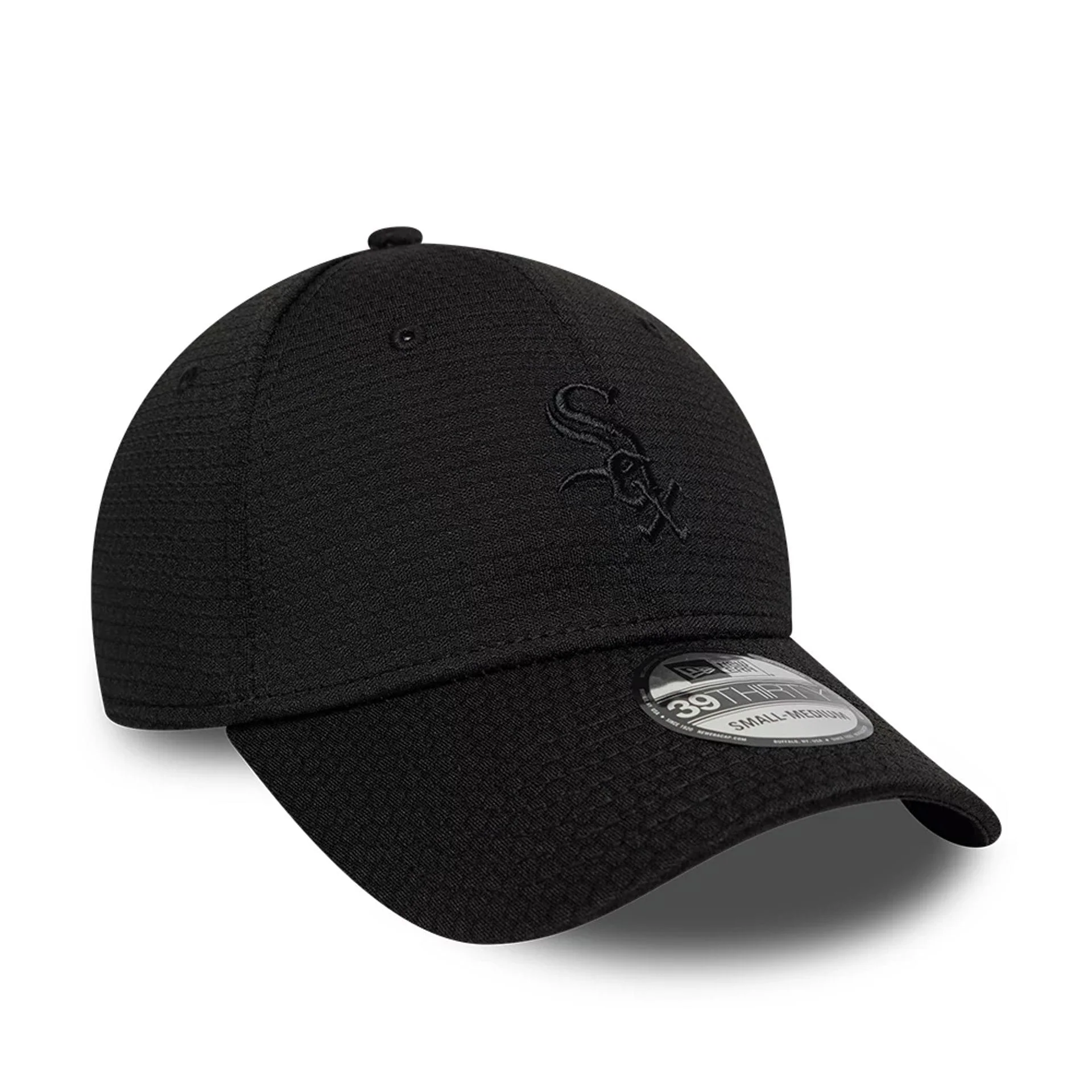 Chicago White Sox MLB Tech Black 39THIRTY Stretch Fit Cap - Image 3