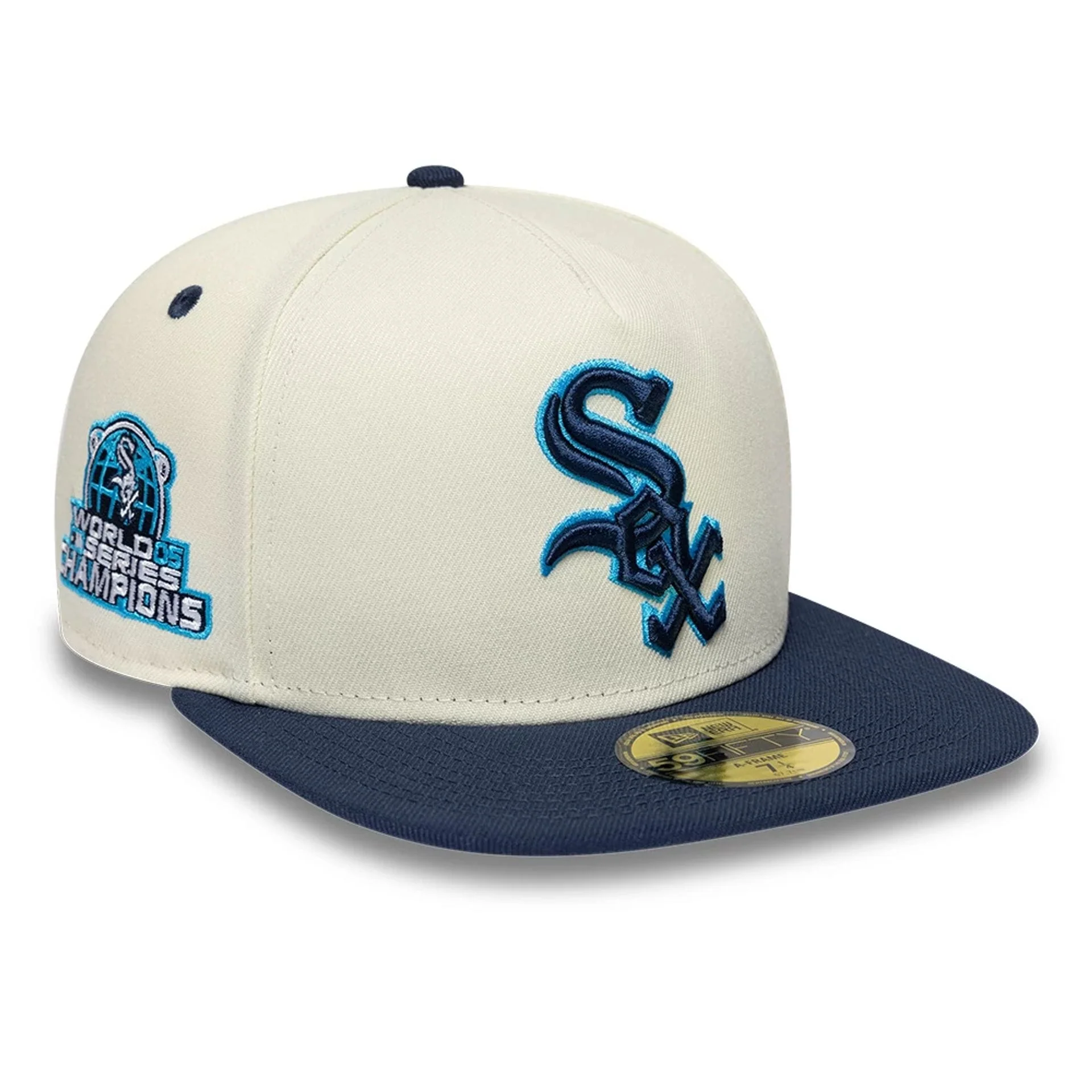 Chicago White Sox MLB White 59FIFTY A-Frame Fitted Cap