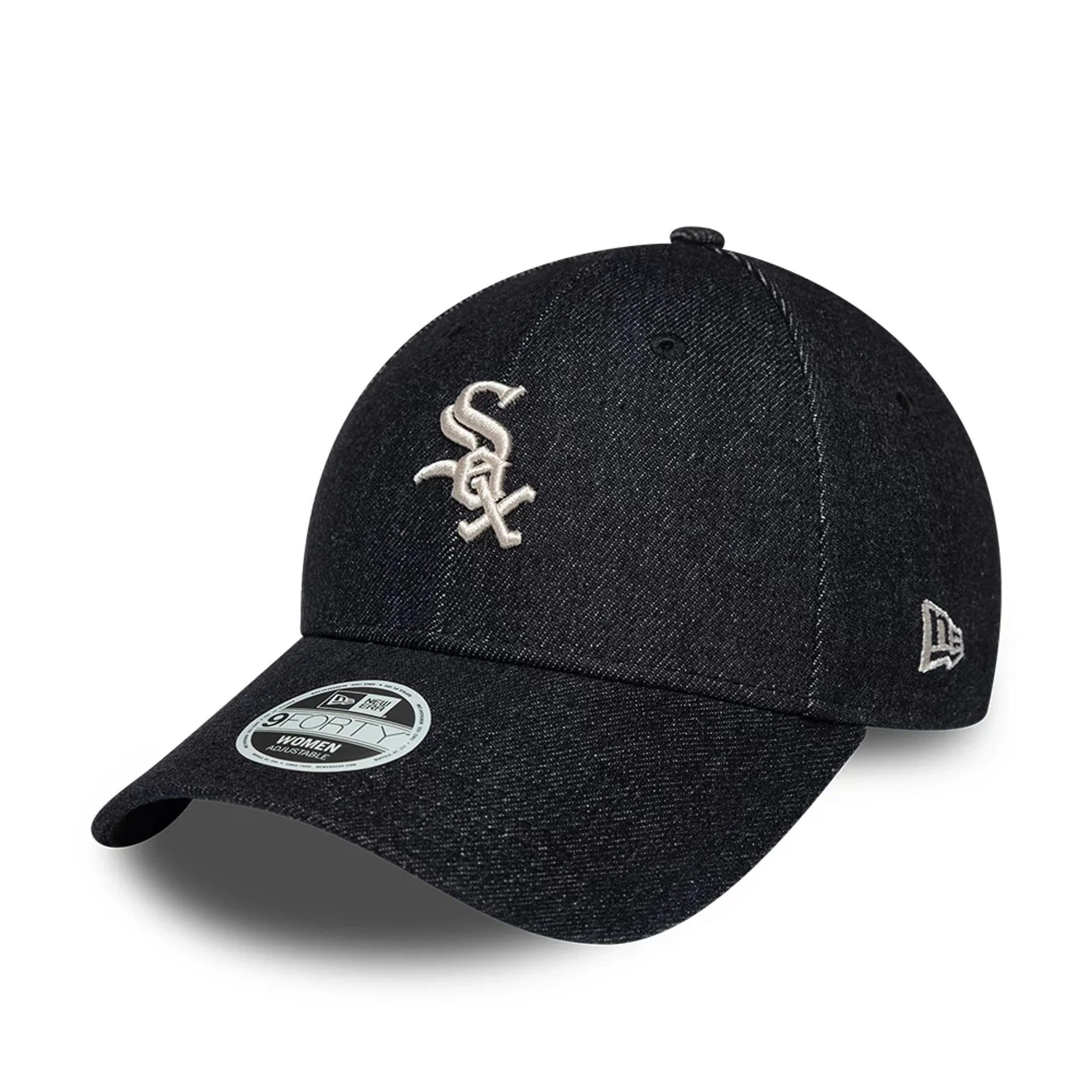 Chicago White Sox Womens MLB Denim Black 9FORTY Bowback Adjustable Cap