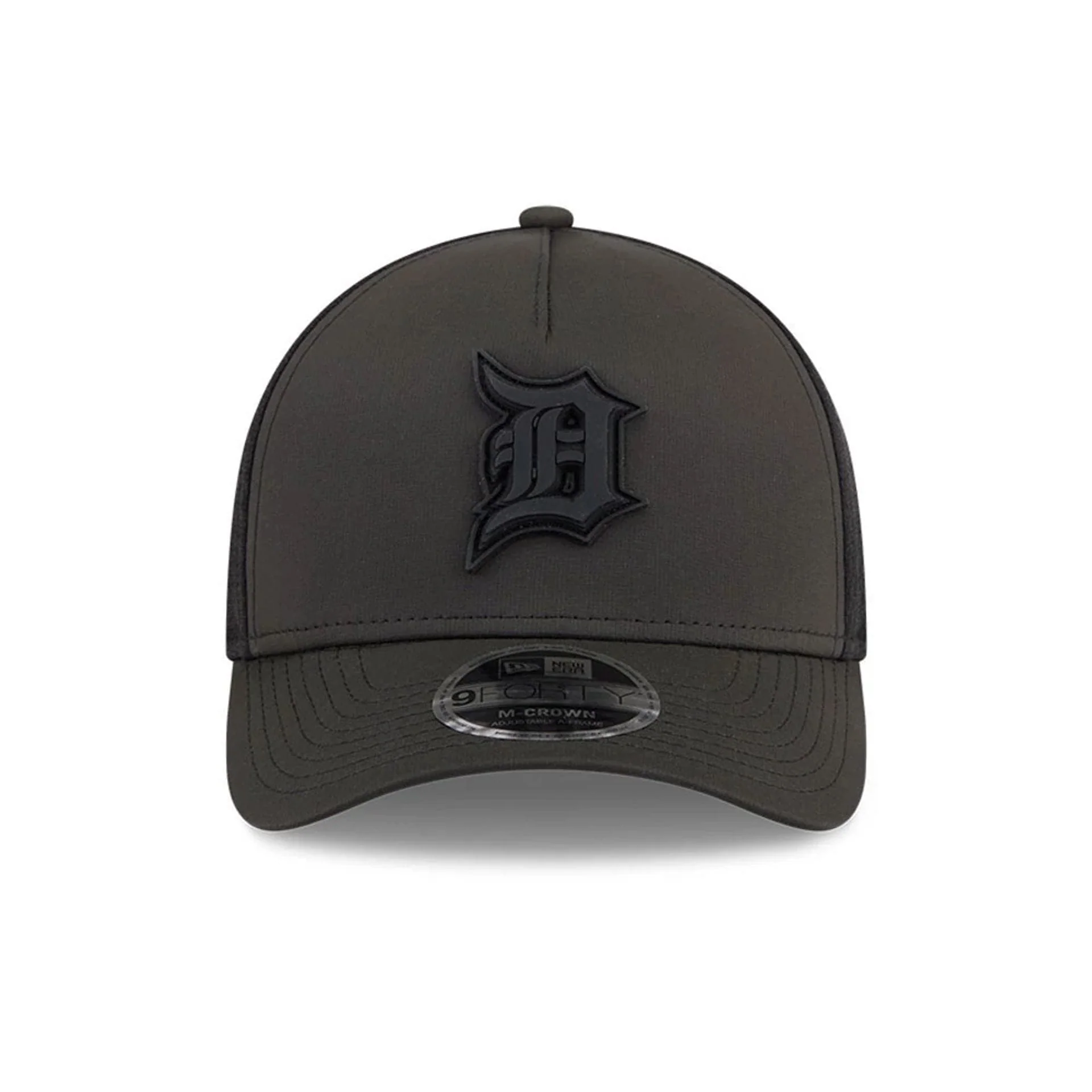 Detroit Tigers MLB Badged Black 9FORTY M-Crown A-Frame Trucker Cap - Image 3