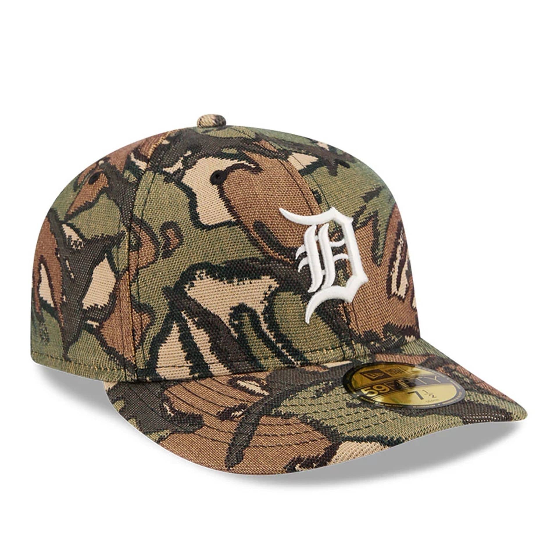 Detroit Tigers MLB Jacquard Camo 59FIFTY Fitted Cap - Image 4