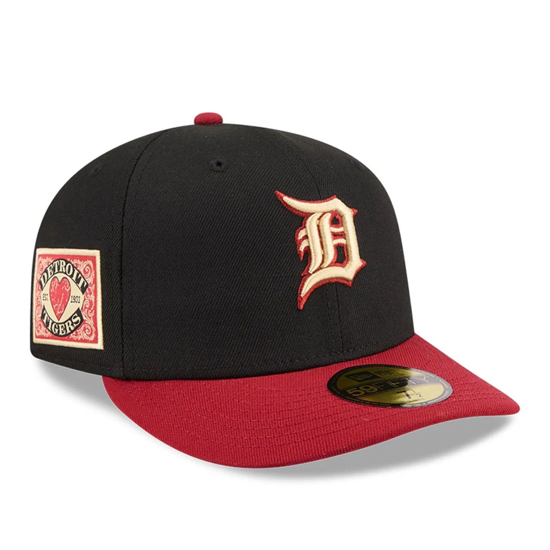 Detroit Tigers MLB Team Cards Black 59FIFTY Fitted Cap