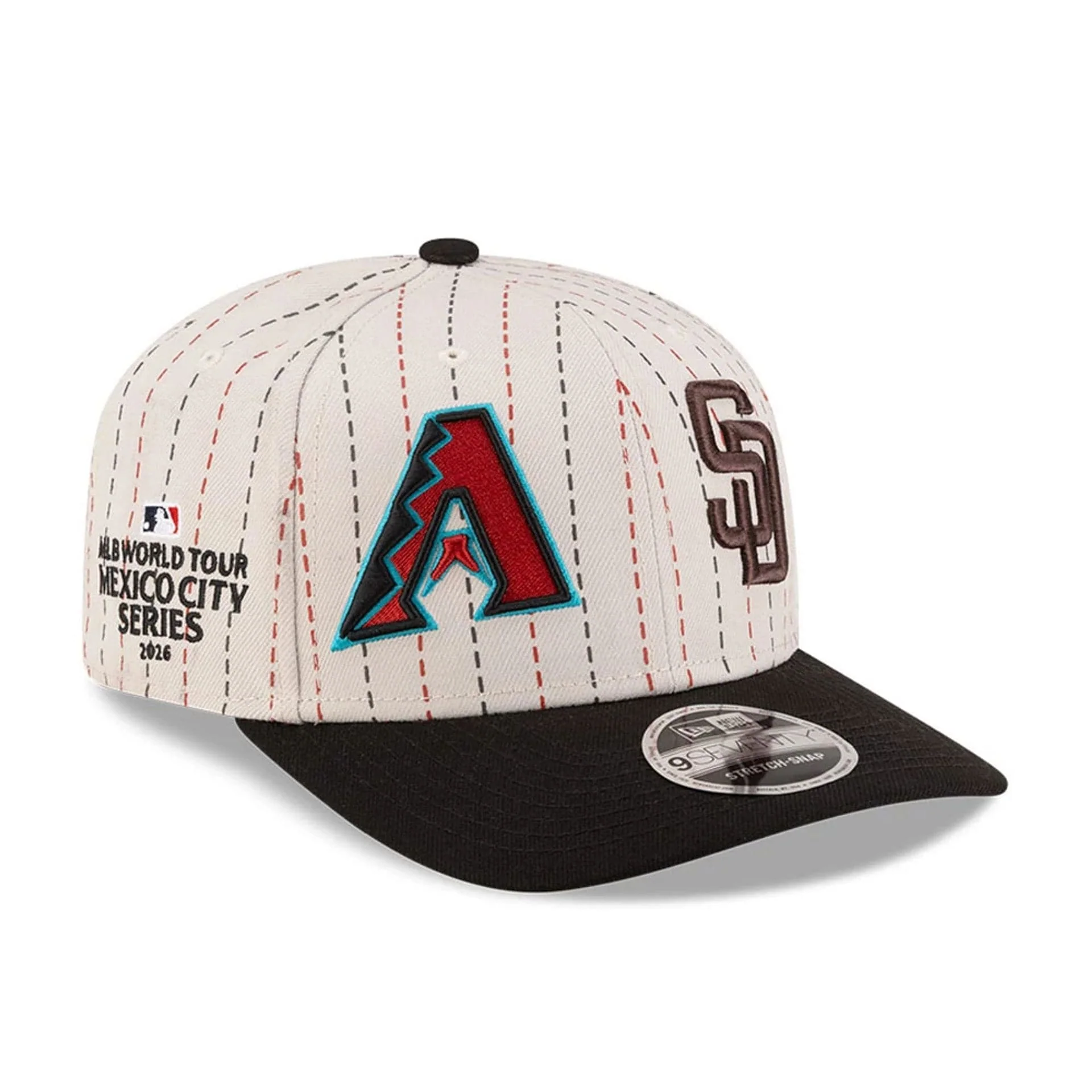 Dueling League MLB Mexico City Series 2026 Light Beige 9SEVENTY Stretch Snap Adjustable Cap