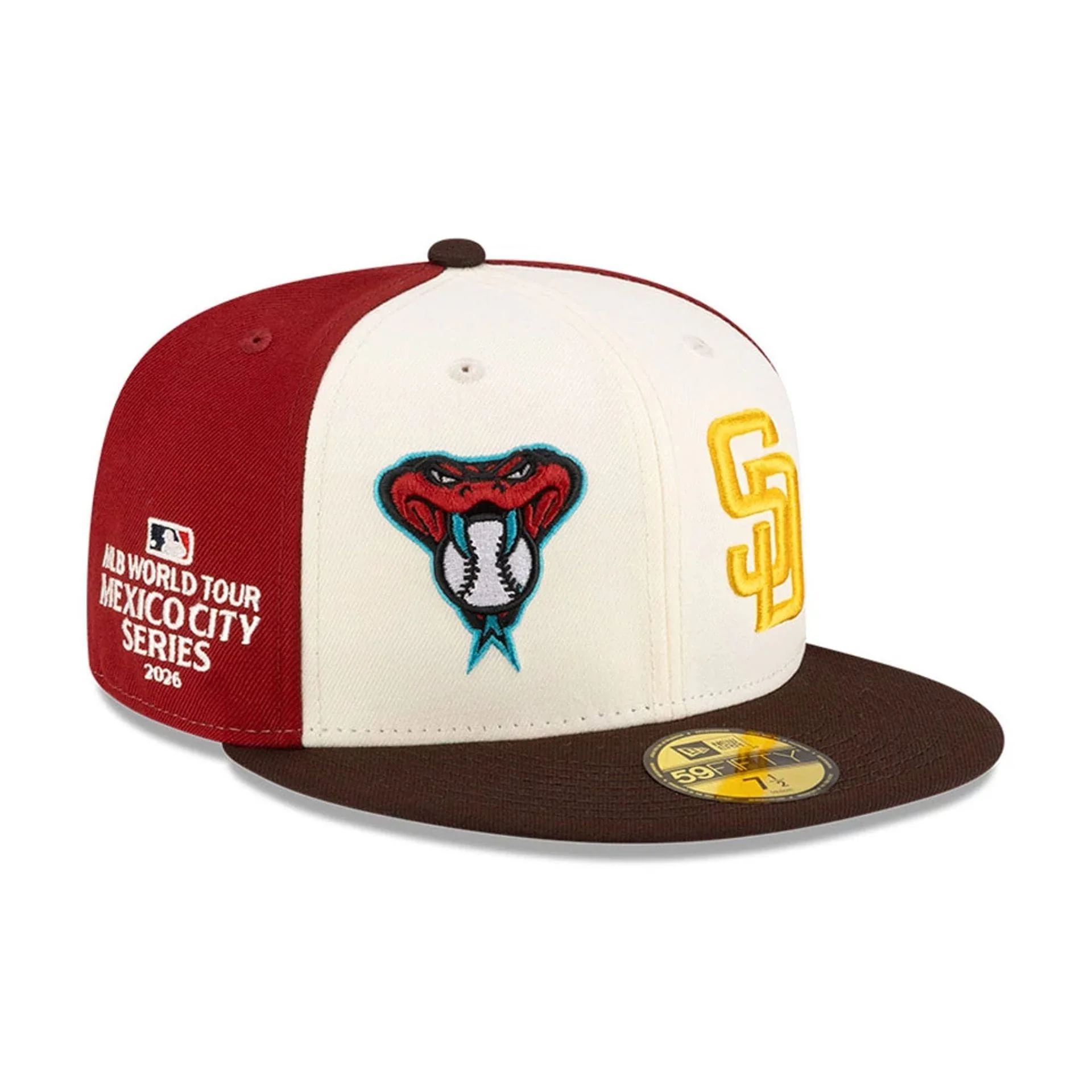 Dueling League MLB Mexico City Series 2026 White 59FIFTY Fitted Cap