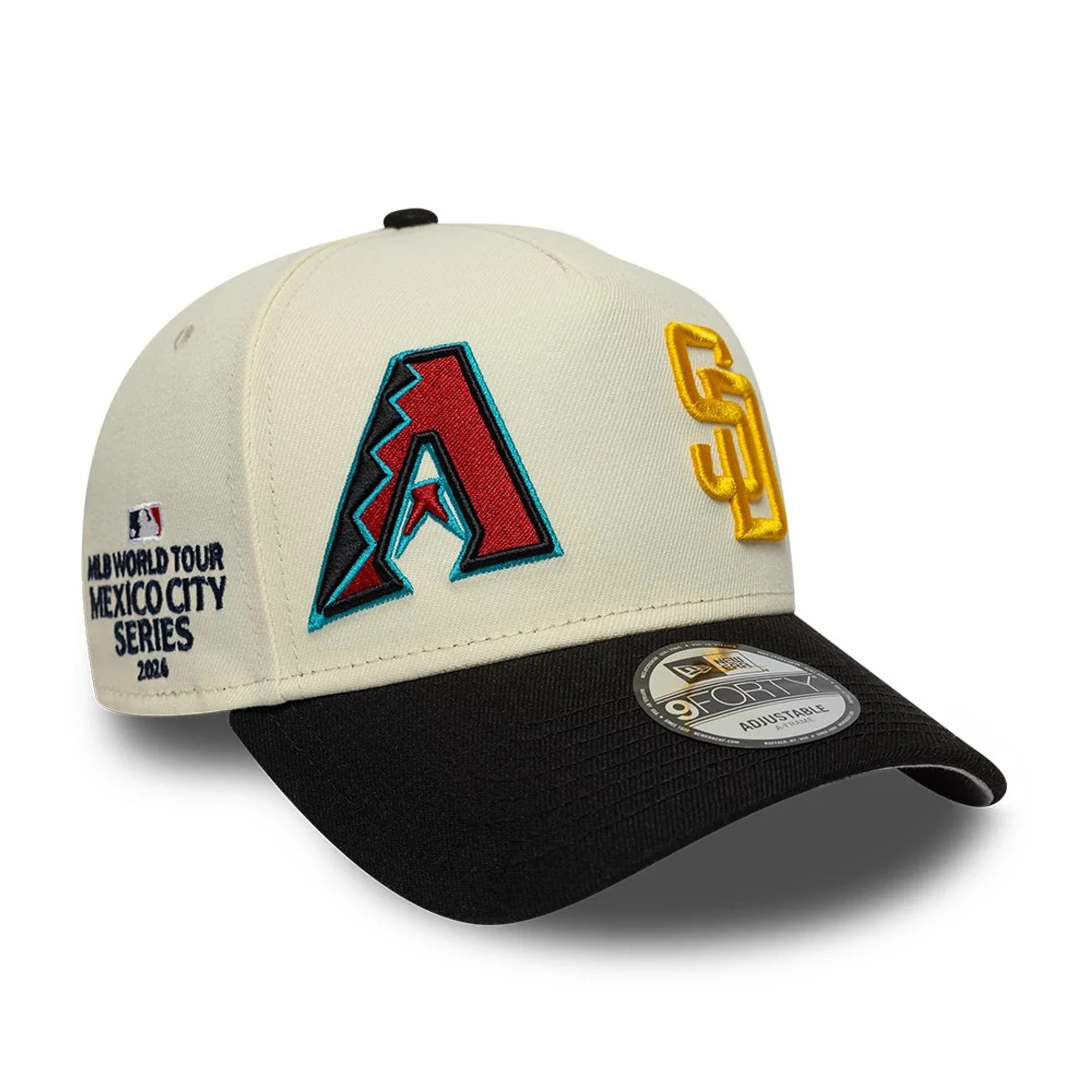 Dueling League MLB Mexico City Series 2026 White 9FORTY A-Frame Adjustable Cap - Image 4