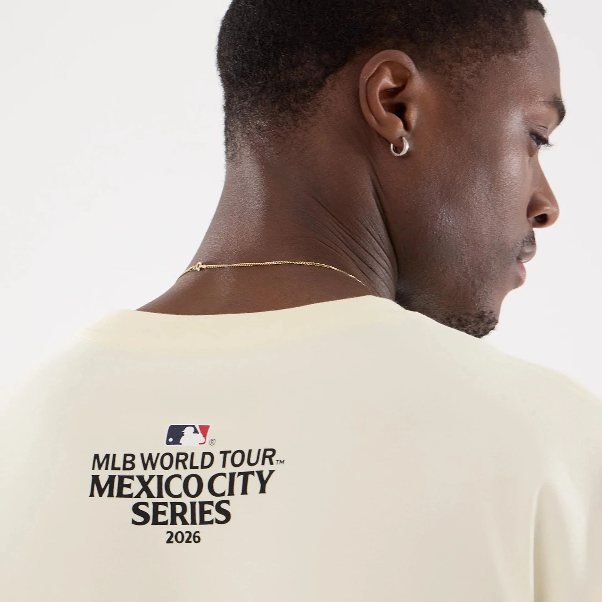 Dueling Logo MLB Mexico City Series 2026 Cream T-Shirt - Image 7