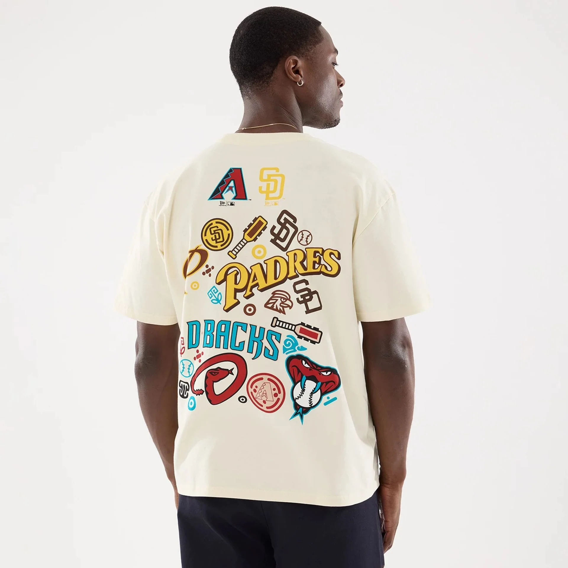 Dueling Logo MLB Mexico City Series 2026 Cream T-Shirt - Image 2