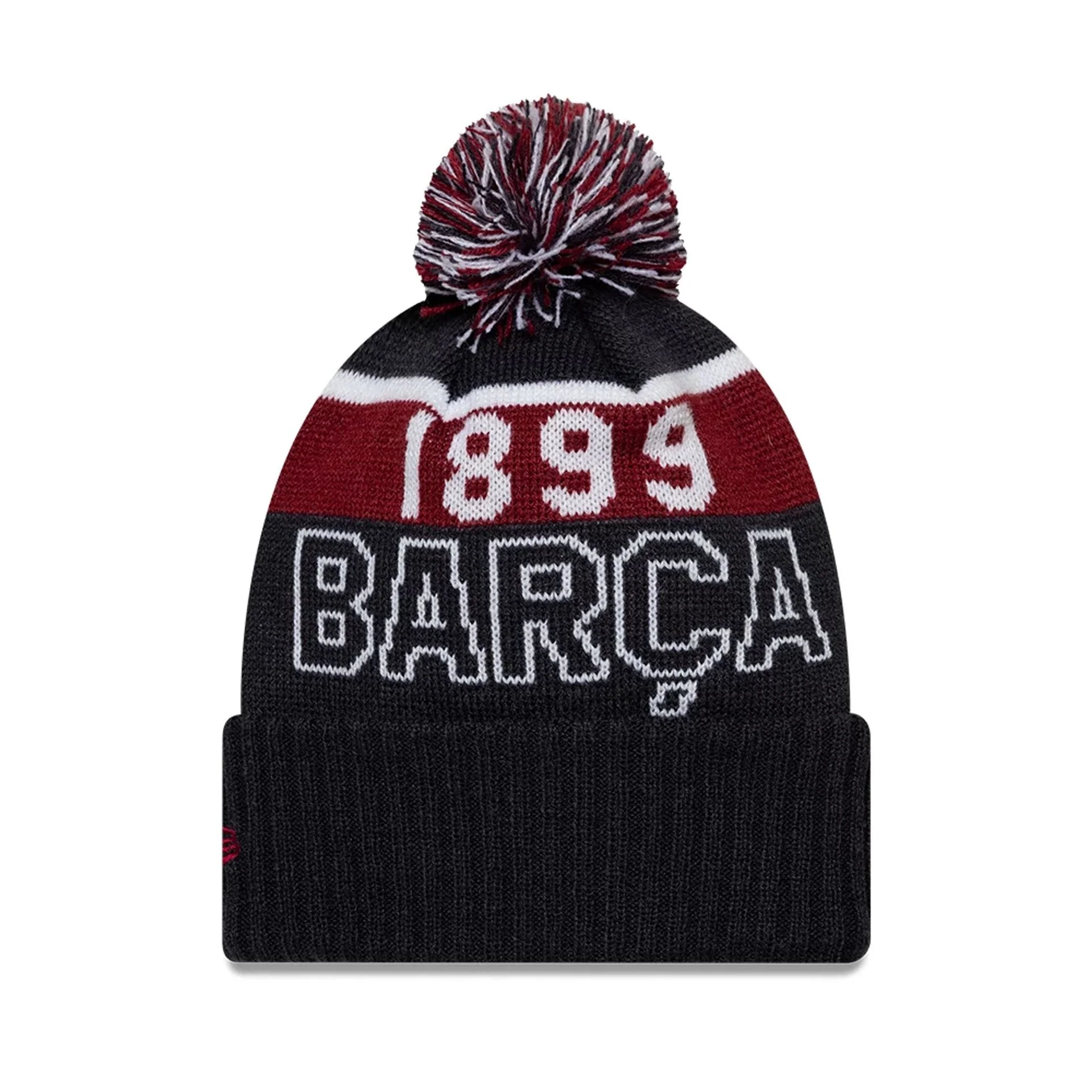 FC Barcelona Youth Core Navy Sport knit Beanie Hat - Image 2