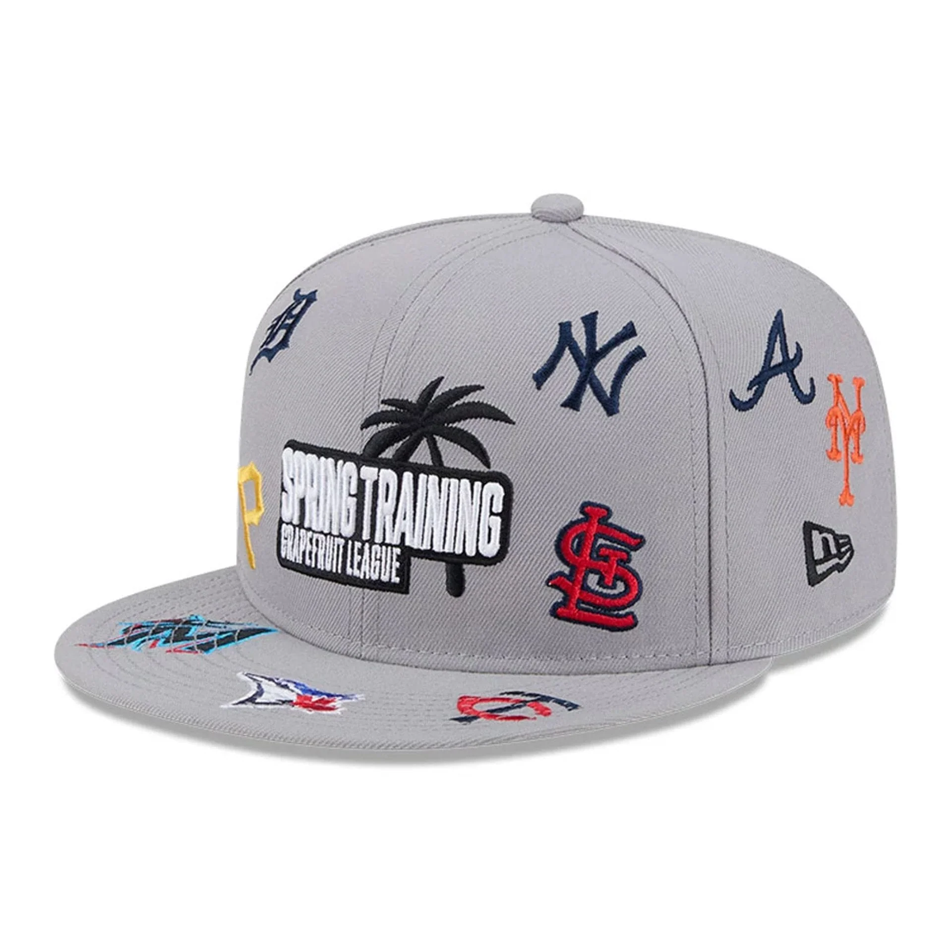 Grapefruit League Logo MLB Scattered Grey 9FIFTY Snapback Adjustable Cap