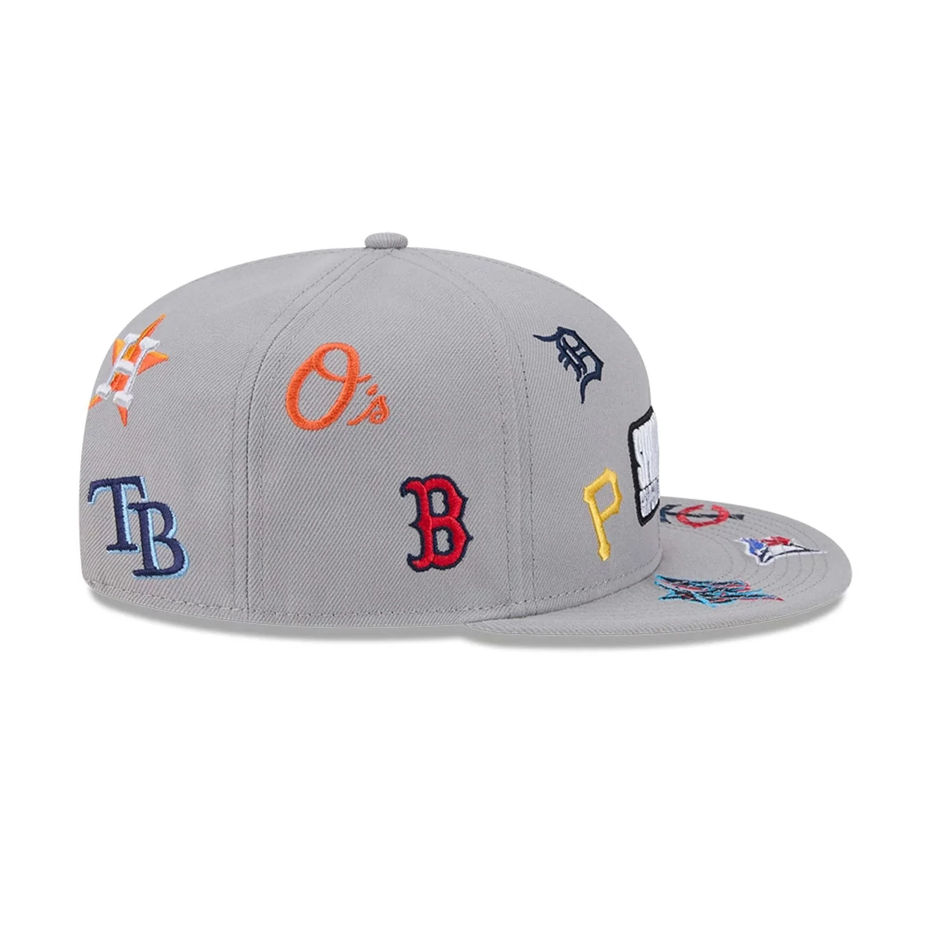 Grapefruit League Logo MLB Scattered Grey 9FIFTY Snapback Adjustable Cap - Image 6