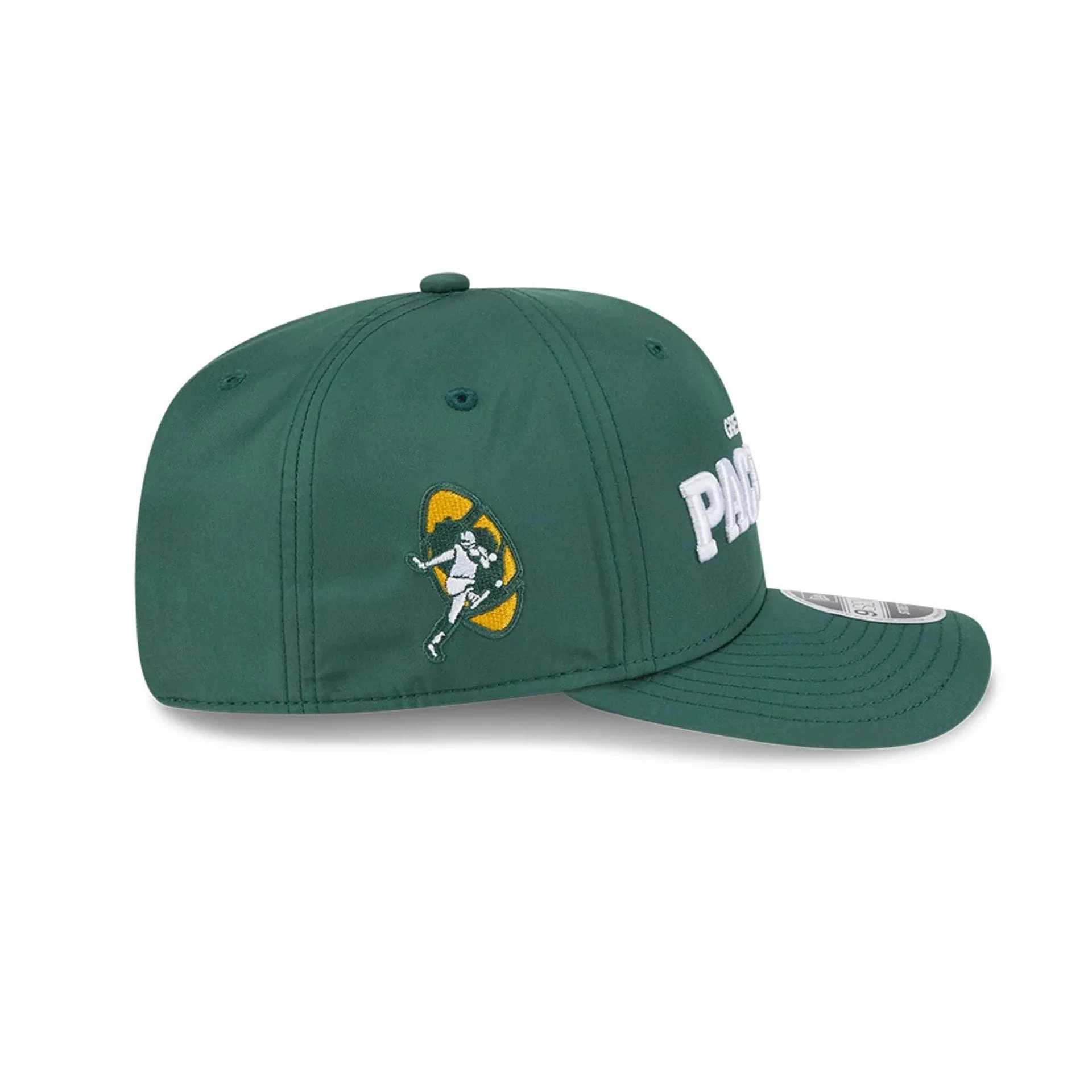 Green Bay Packers NFL Coach Dark Green 9SEVENTY Stretch Snap Adjustable Cap - Image 5