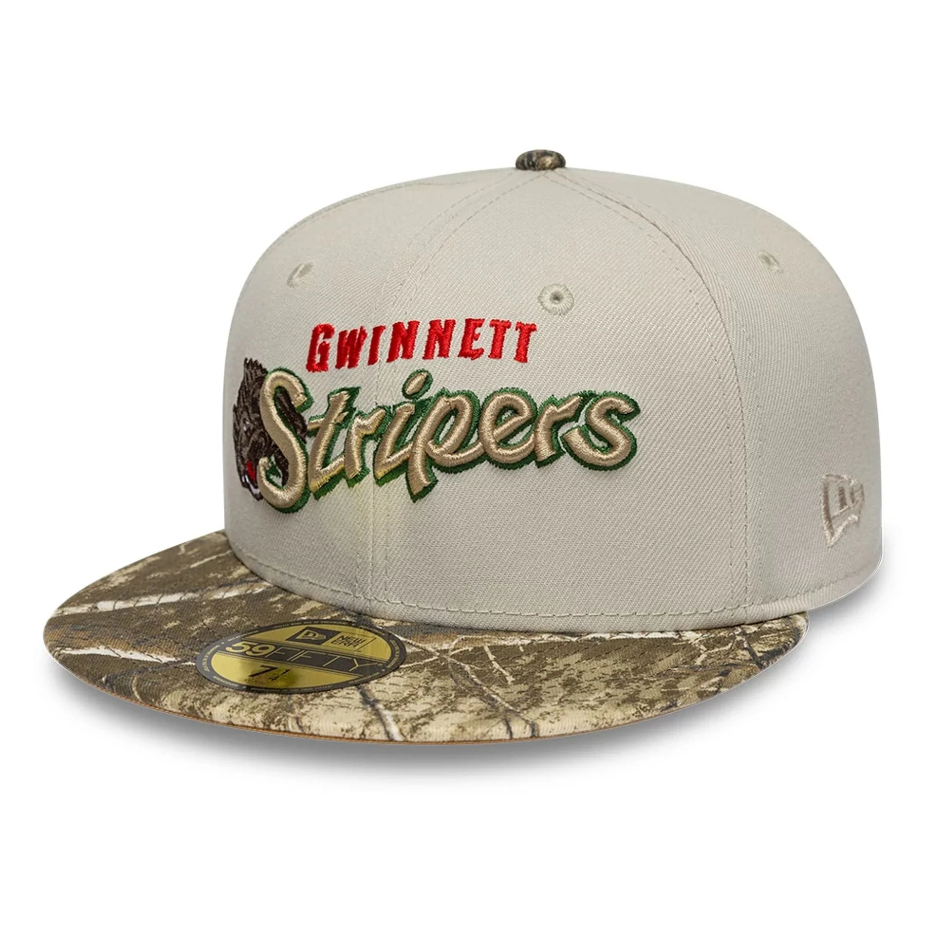 Gwinnett Stripers MiLB Hometown Beige 59FIFTY Fitted Cap - Image 4