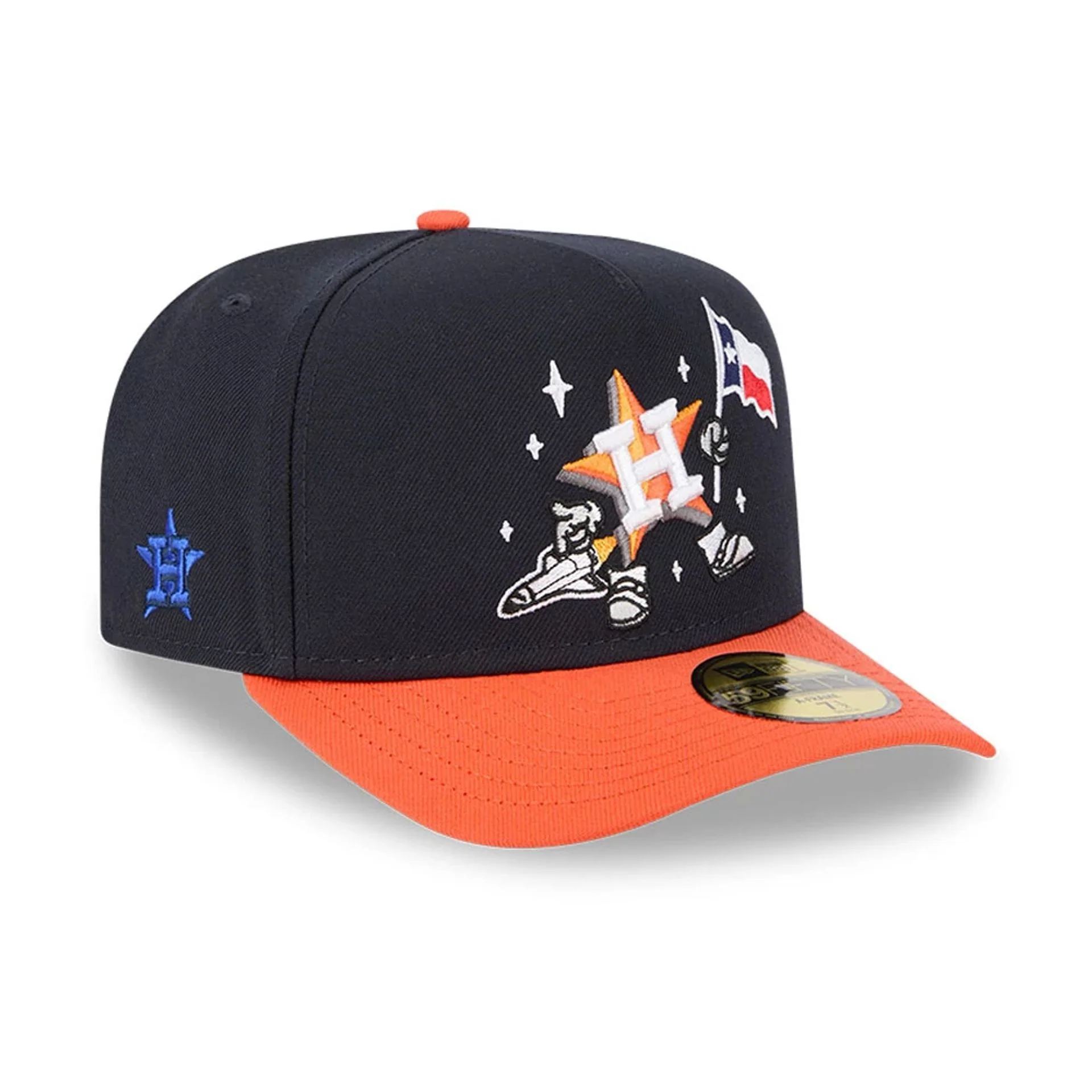 Houston Astros MLB Cartoon Navy 59FIFTY A-Frame Fitted Cap