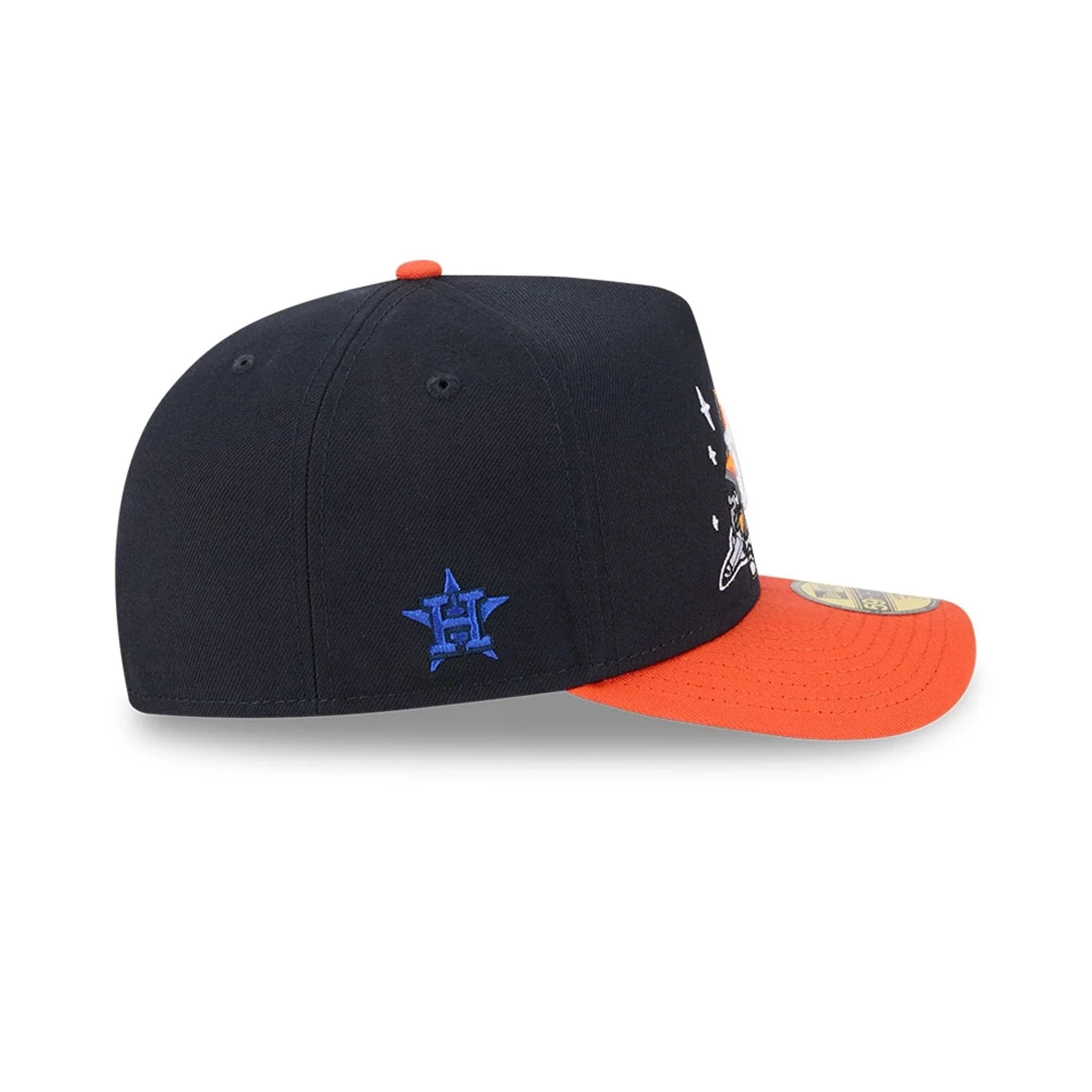 Houston Astros MLB Cartoon Navy 59FIFTY A-Frame Fitted Cap - Image 5