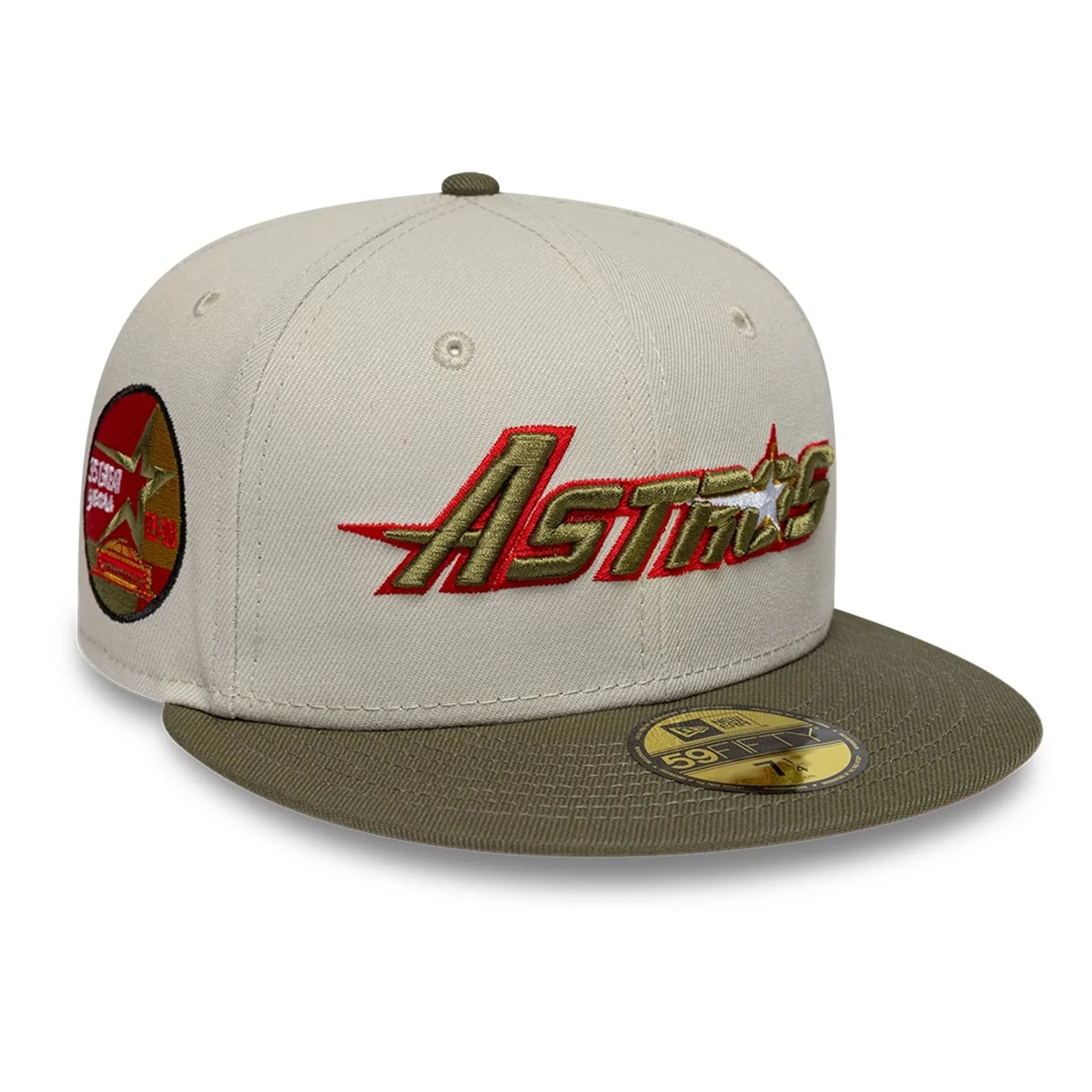 Houston Astros MLB Cooperstown Beige 59FIFTY Fitted Cap
