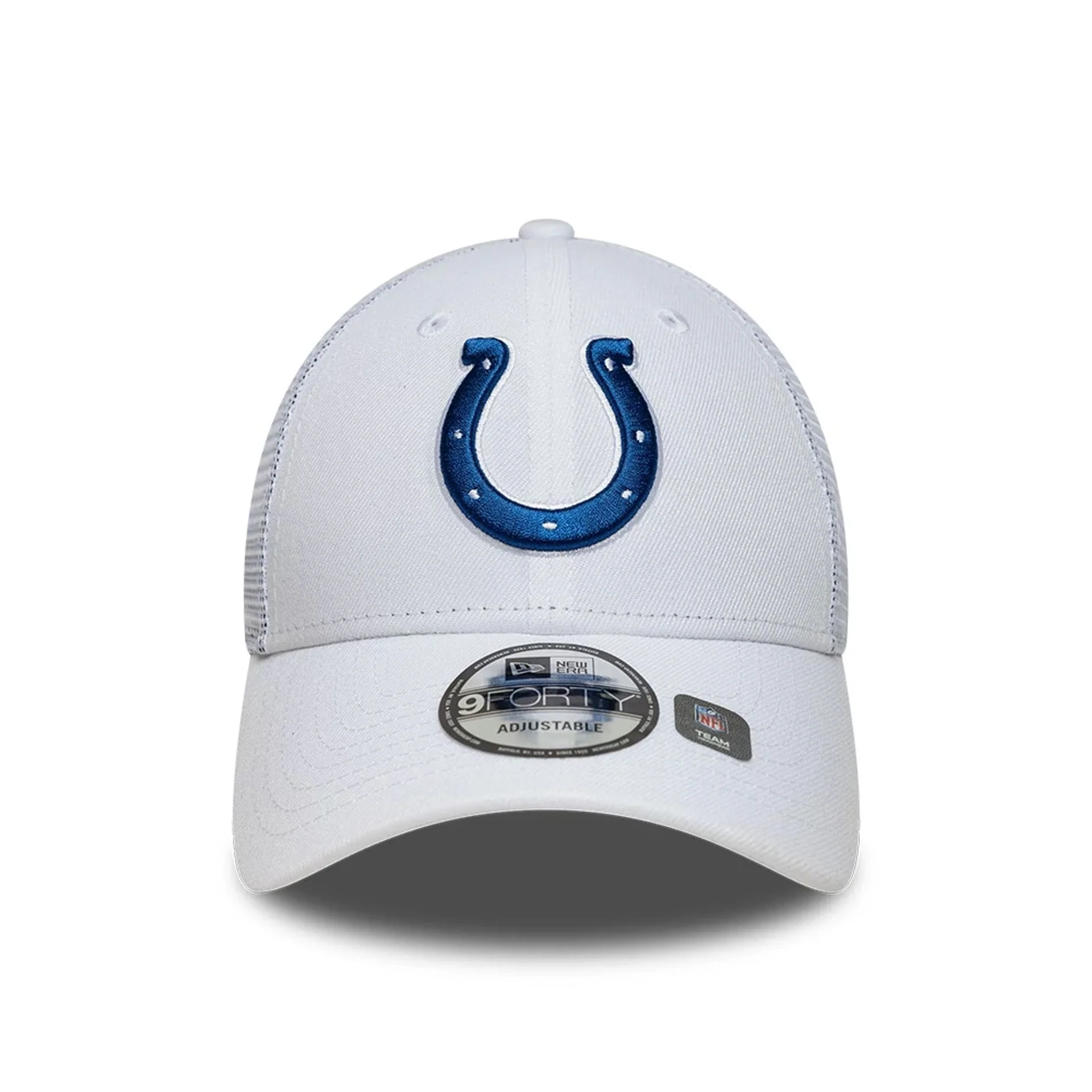 Indianapolis Colts NFL White 9FORTY A-Frame Trucker Adjustable Cap - Image 2