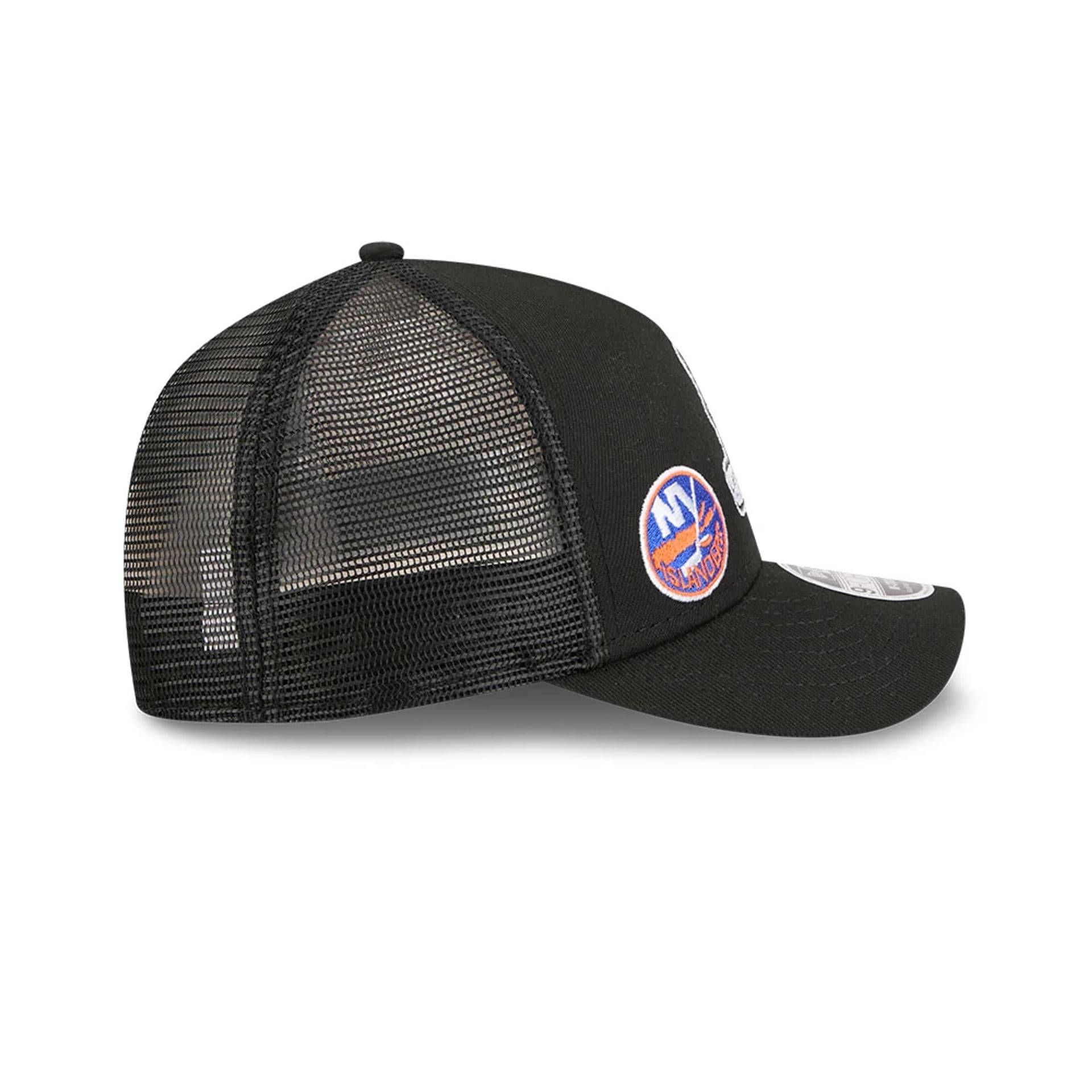 Islanders NHL Stanley Cup Black 9FORTY M-Crown A-Frame Trucker Adjustable Cap - Image 6