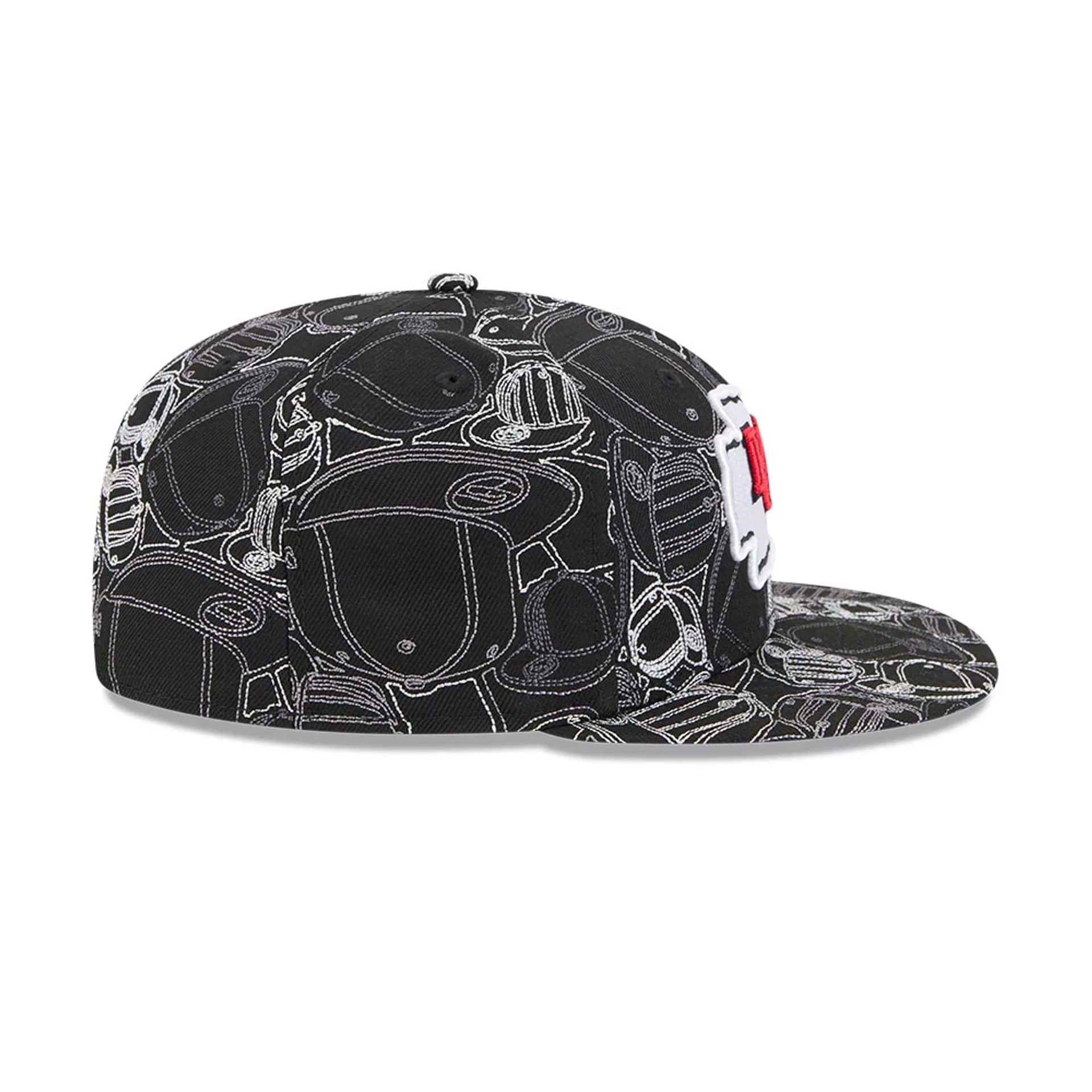 Kansas City Chiefs NFL Cap Scramble Black 59FIFTY Fitted Cap - Image 6