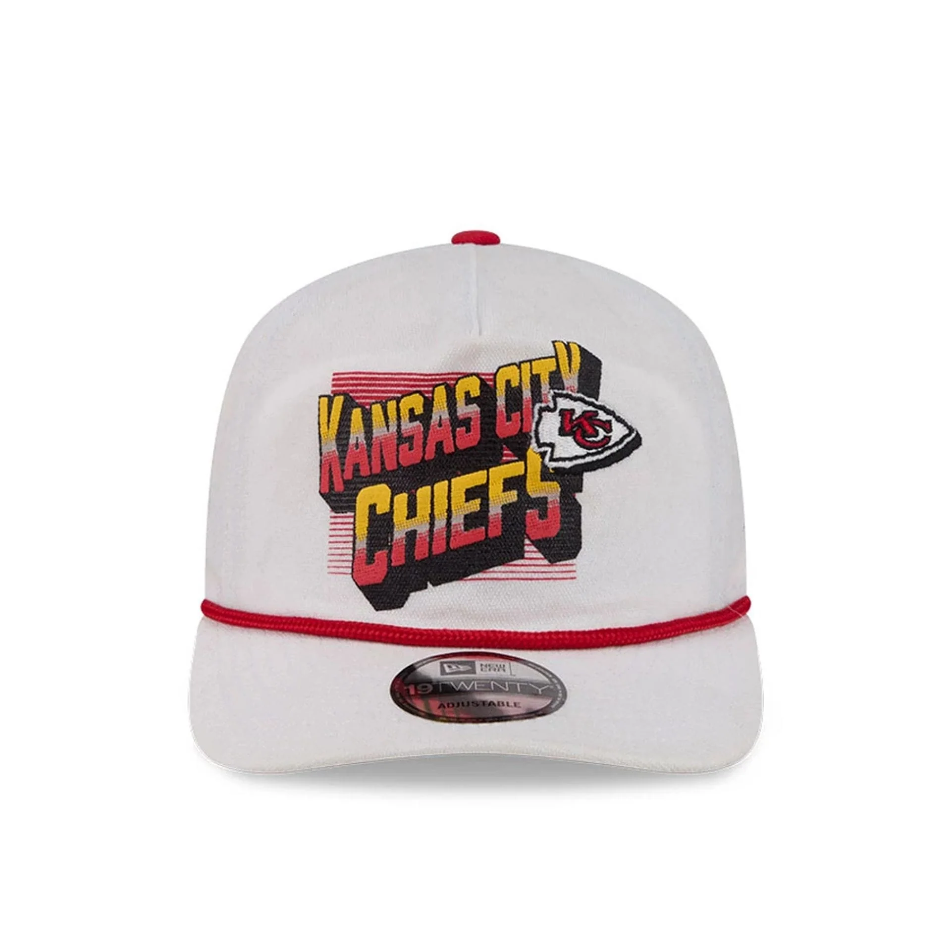 Kansas City Chiefs NFL Duck Cloth White 19TWENTY Adjustable Cap - Image 3