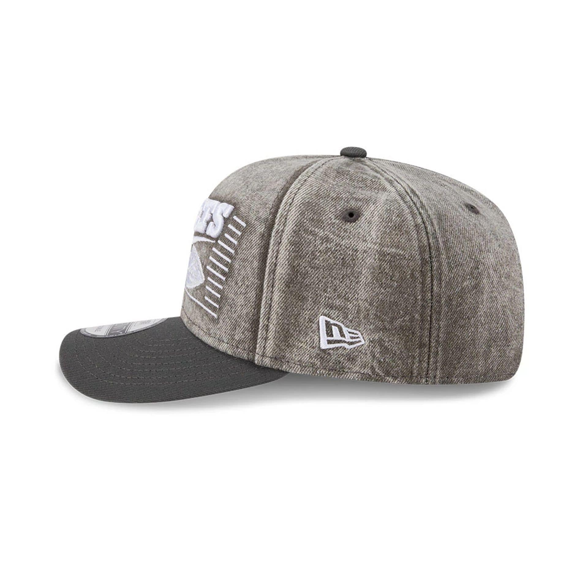 Kansas City Chiefs NFL Washed Denim Dark Grey 9SEVENTY Stretch Snap Cap - Image 4