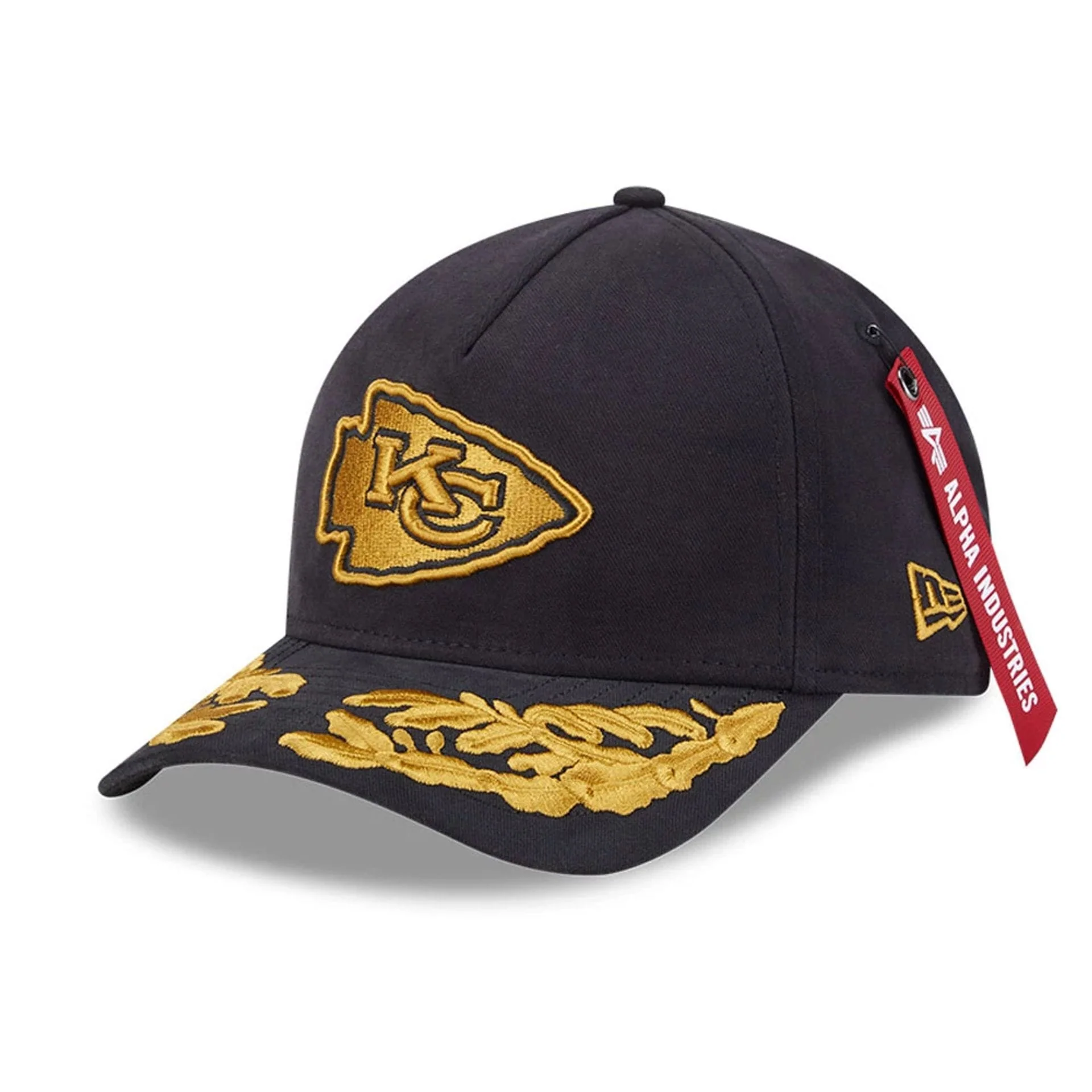 Kansas City Chiefs NFL x Alpha Black 9FORTY M-Crown A-Frame Adjustable Cap