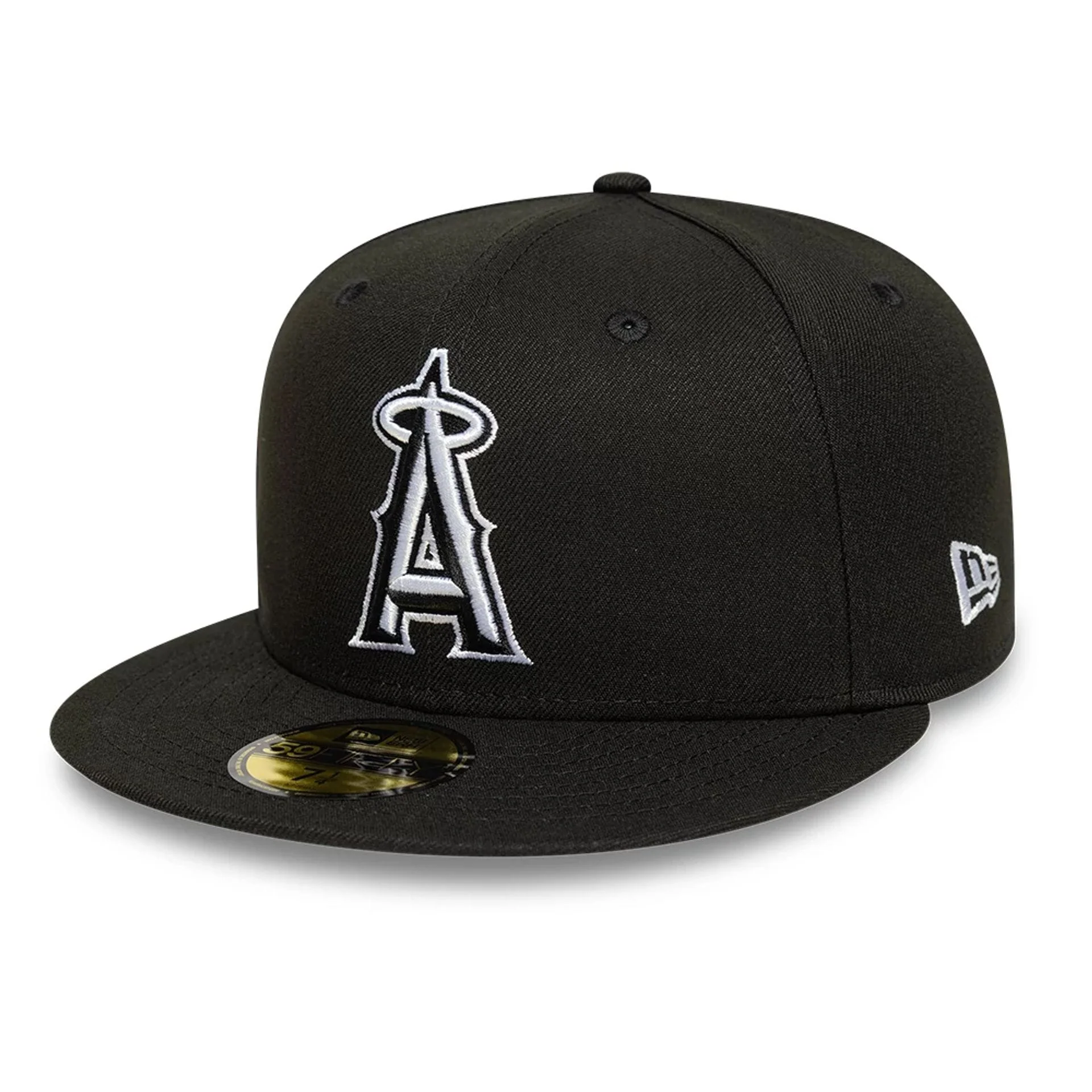 LA Angels MLB Black 59FIFTY Fitted Cap