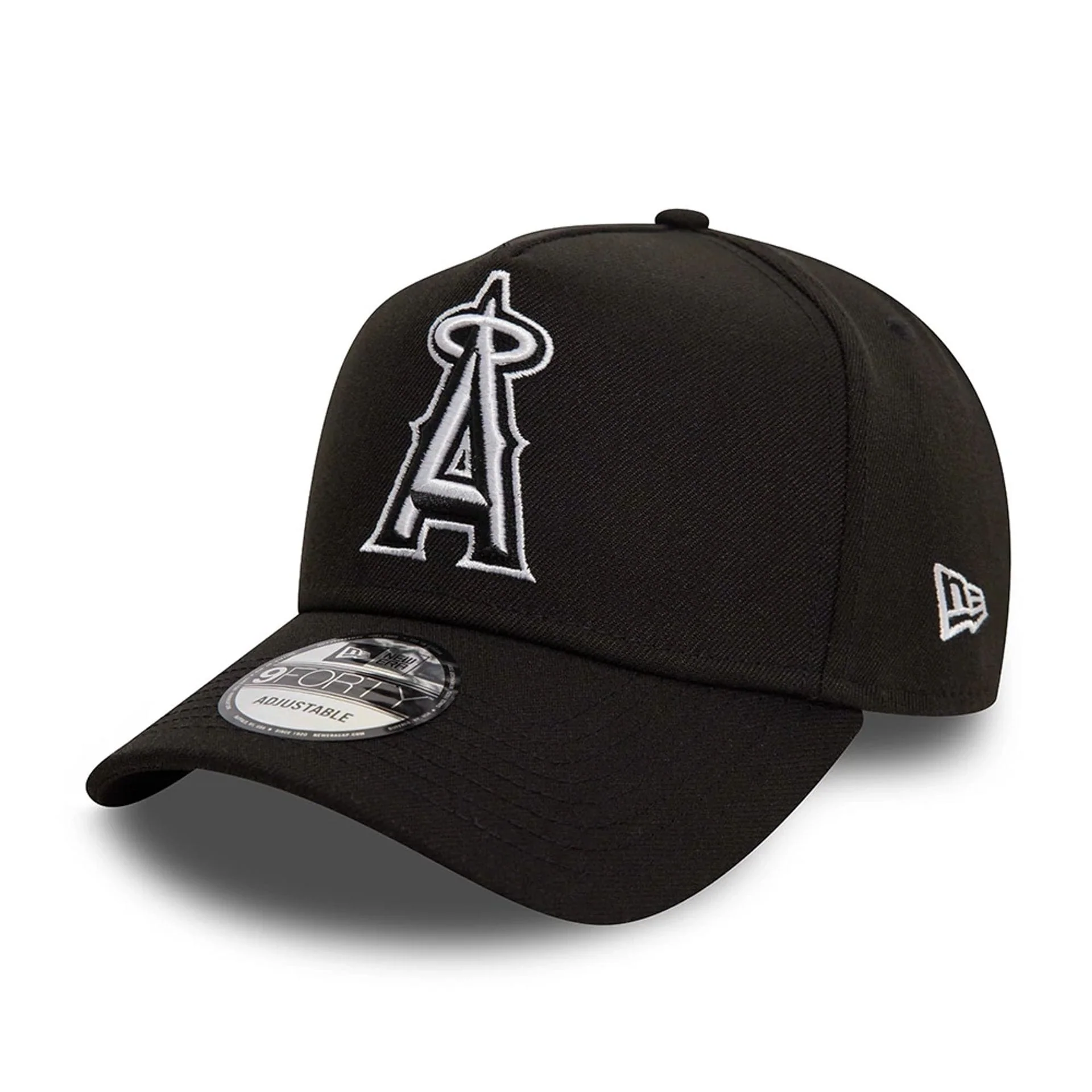 LA Angels MLB Black White Black 9FORTY A-Frame Cap