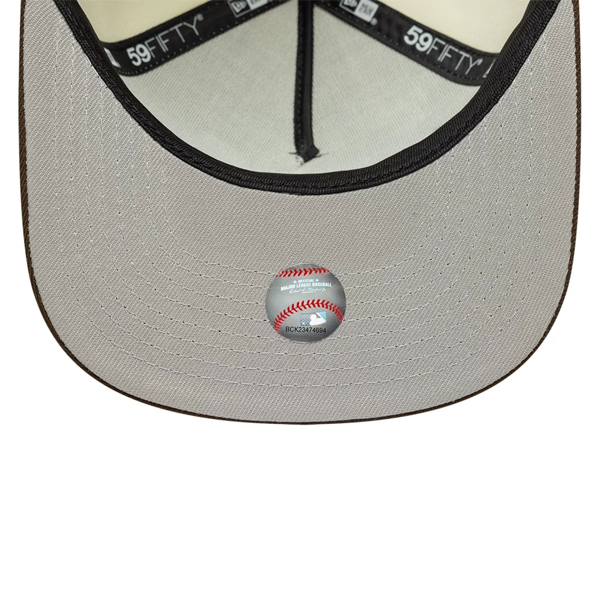 LA Angels MLB Cream 59FIFTY A-Frame Fitted Cap - Image 2