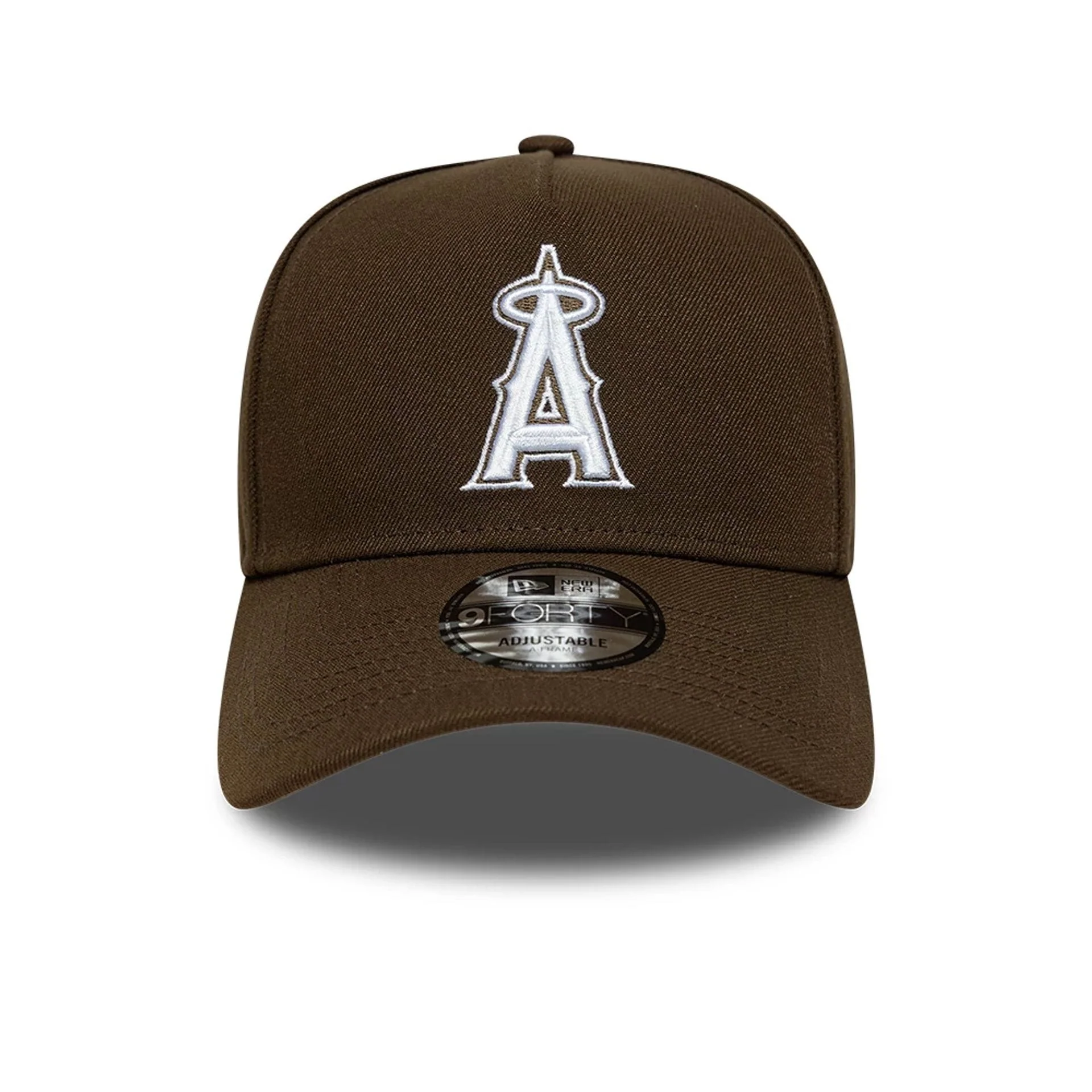 LA Angels MLB Dark Brown 9FORTY A-Frame Adjustable Cap - Image 3