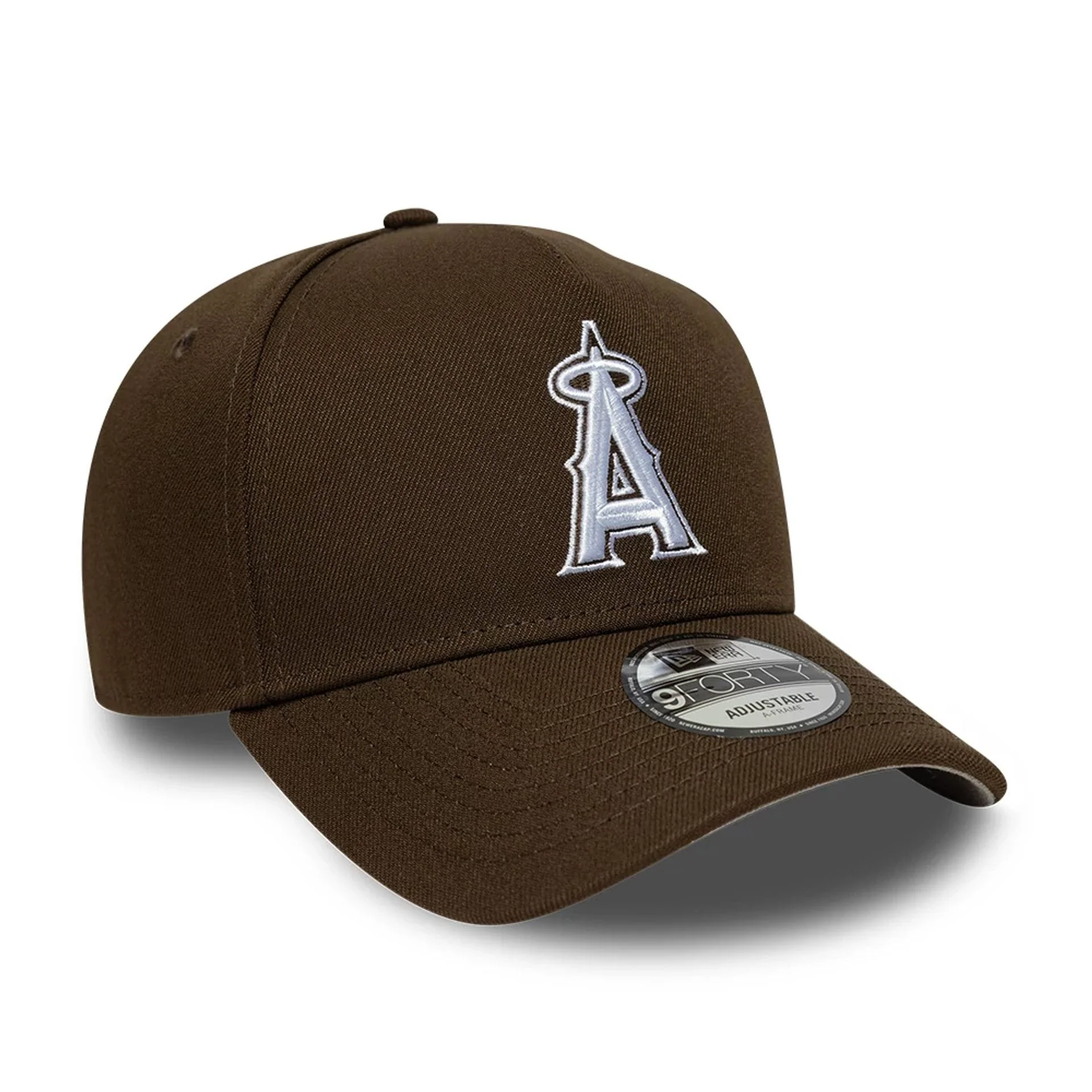 LA Angels MLB Dark Brown 9FORTY A-Frame Adjustable Cap - Image 4