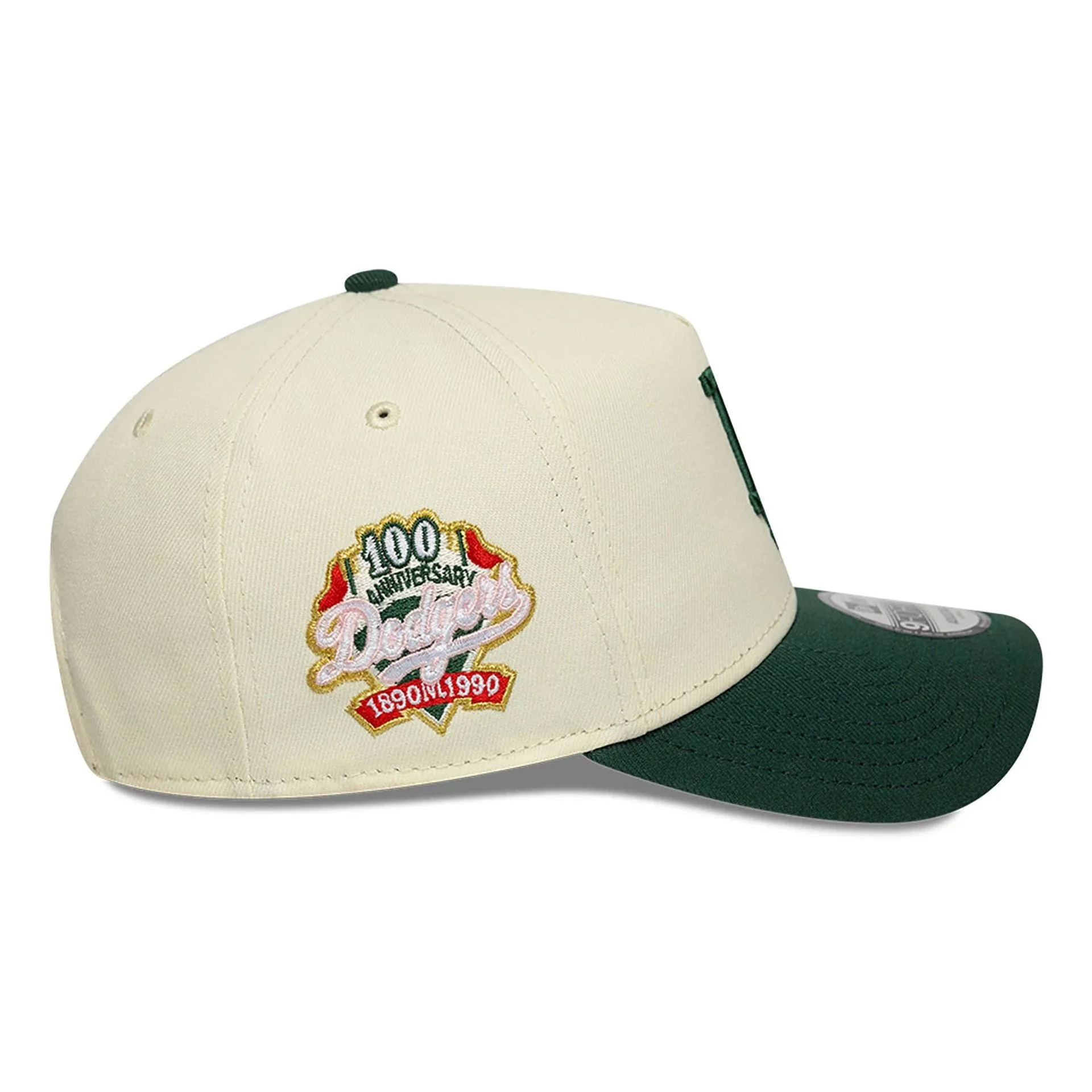 LA Dodgers Chrome White And Dark Green 9FORTY A-Frame Adjustable Cap - Image 5
