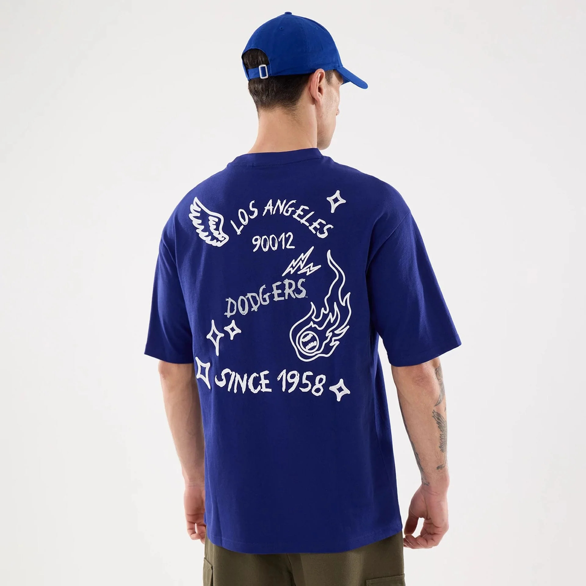 LA Dodgers MLB 59FIFTY Day Graphic Dark Blue T-Shirt - Image 2