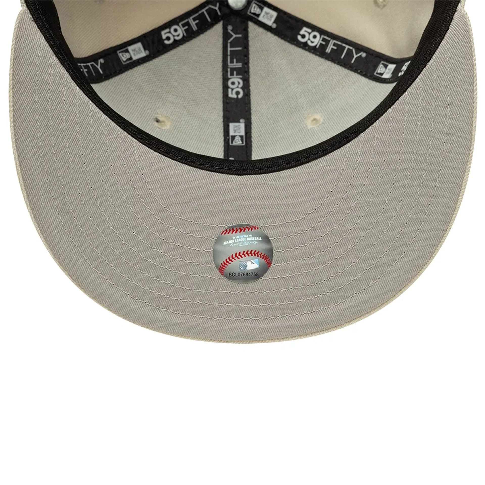 LA Dodgers MLB Beige 59FIFTY Fitted Cap - Image 2