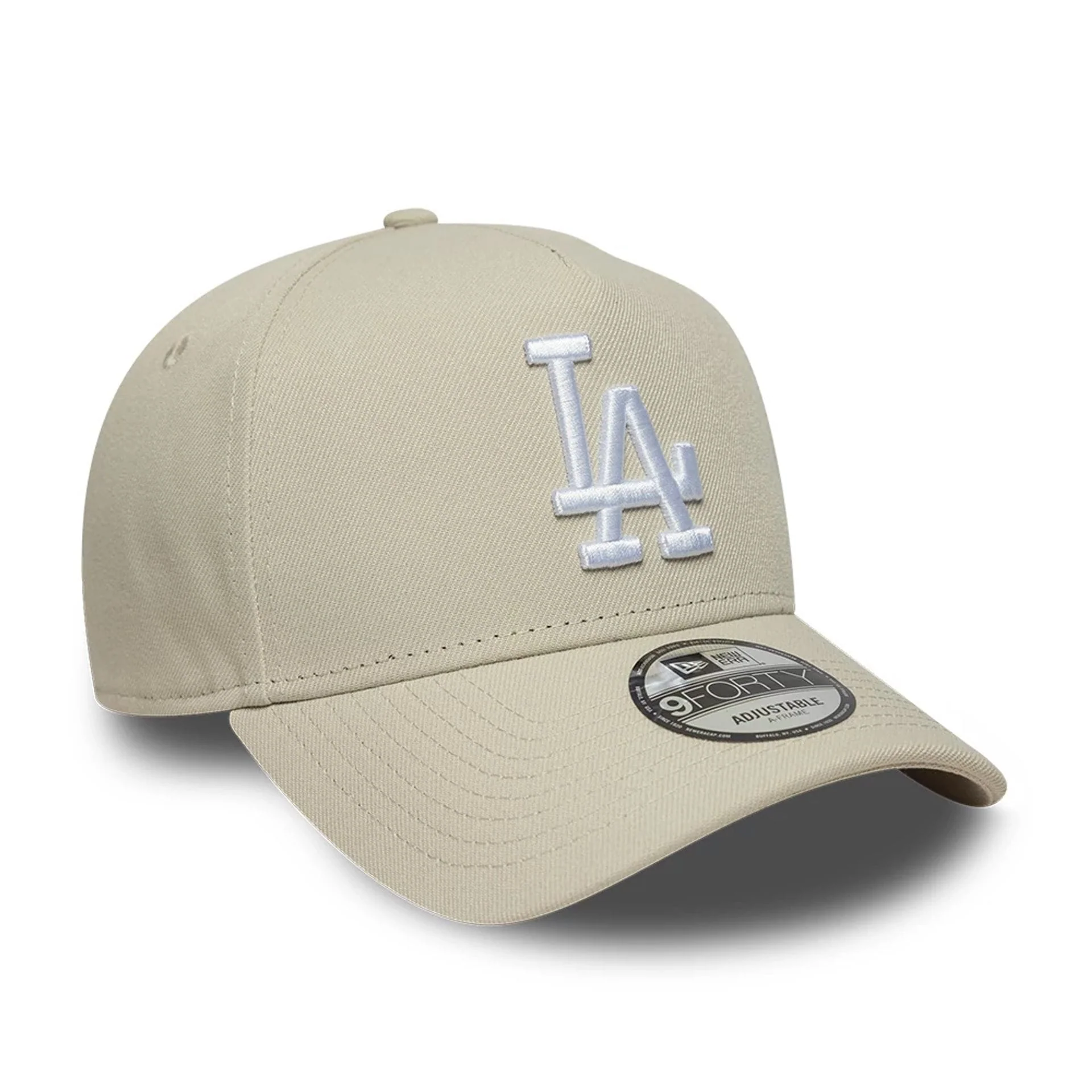 LA Dodgers MLB Beige 9FORTY A-Frame Adjustable Cap - Image 3