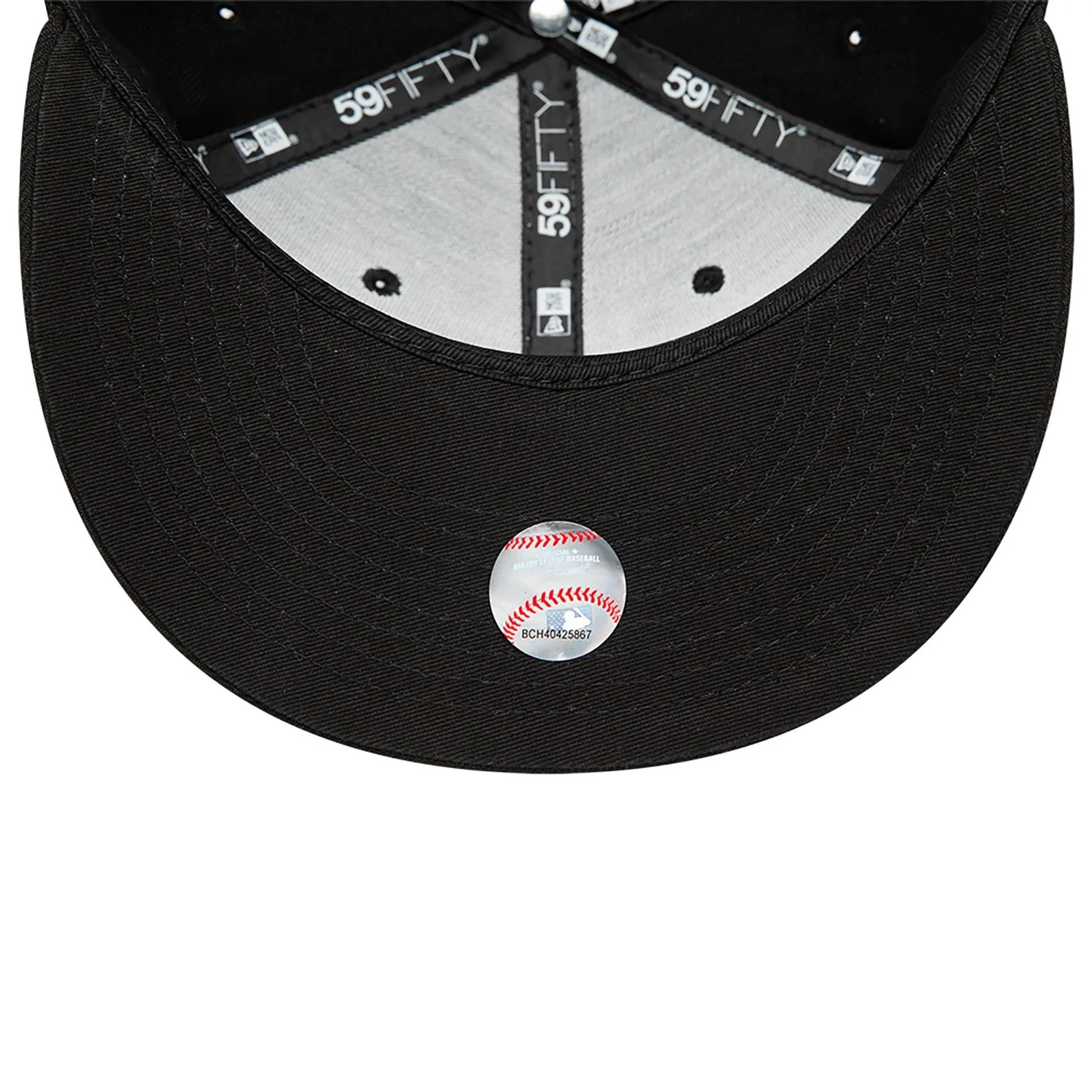 LA Dodgers MLB Black on Black 59FIFTY Fitted Cap - Image 5