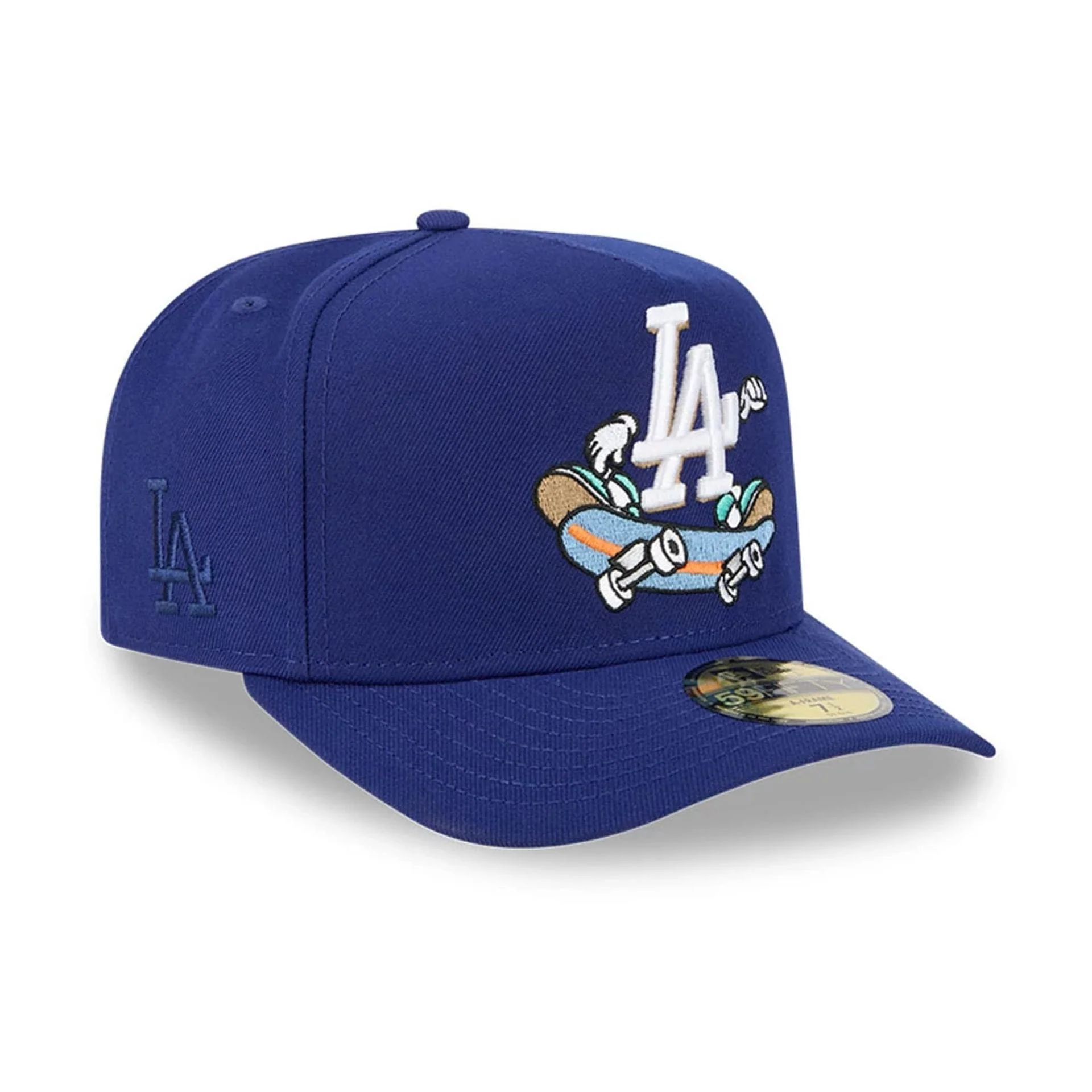 LA Dodgers MLB Cartoon Dark Blue 59FIFTY A-Frame Fitted Cap - Image 4