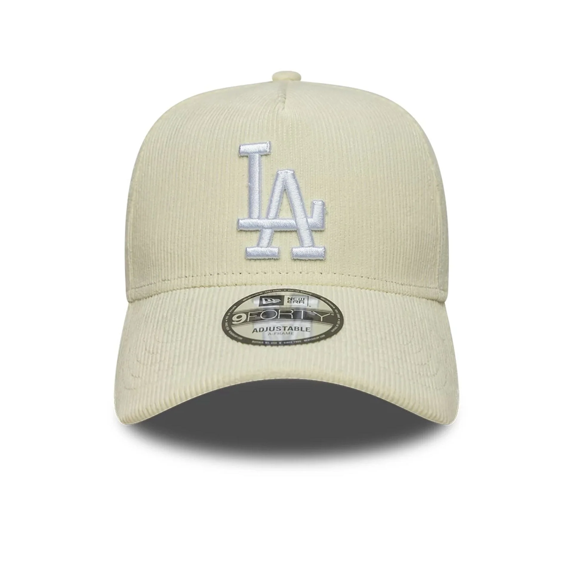 LA Dodgers MLB Cord Cream 9FORTY A-Frame Adjustable Cap - Image 3