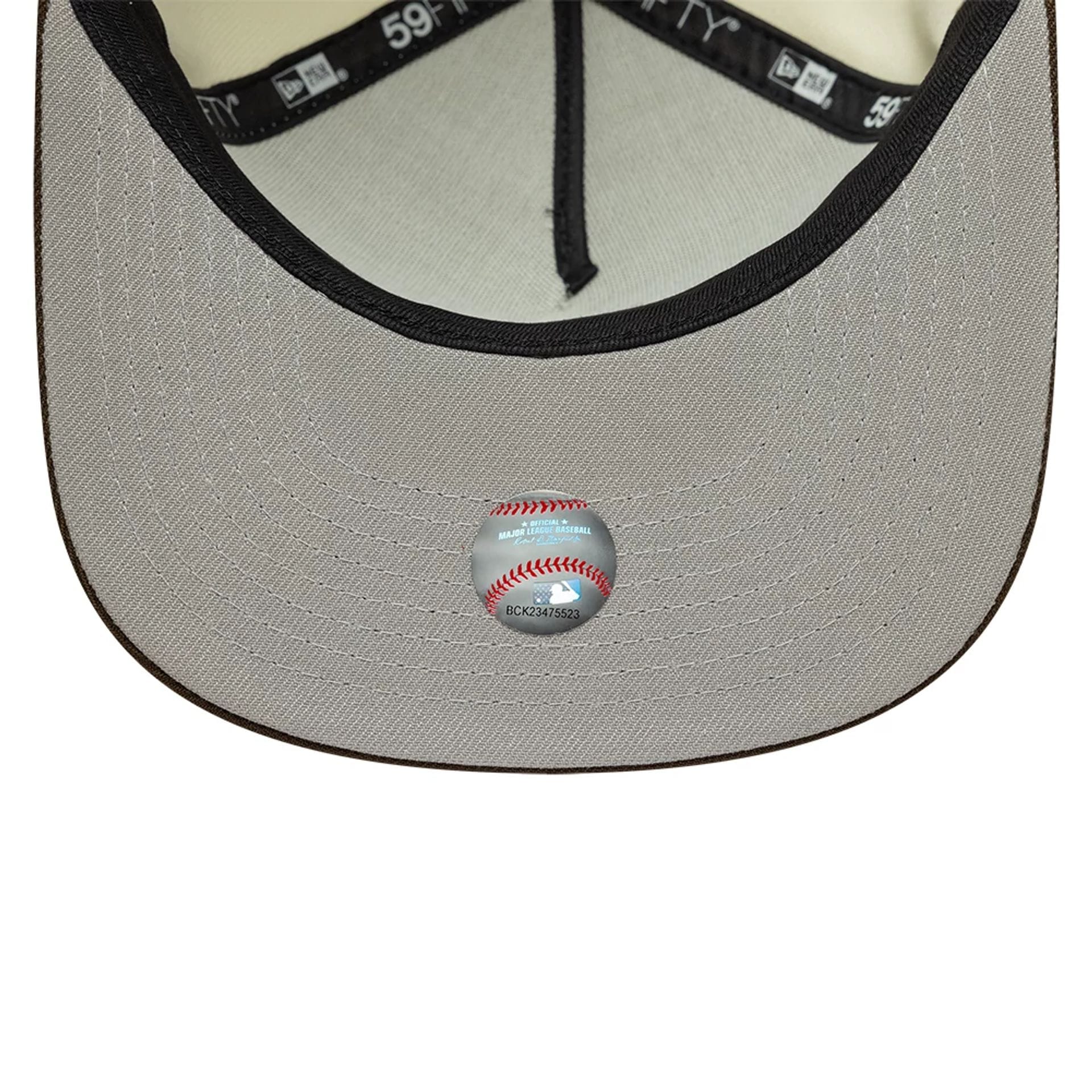 LA Dodgers MLB Cream 59FIFTY A-Frame Fitted Cap - Image 2