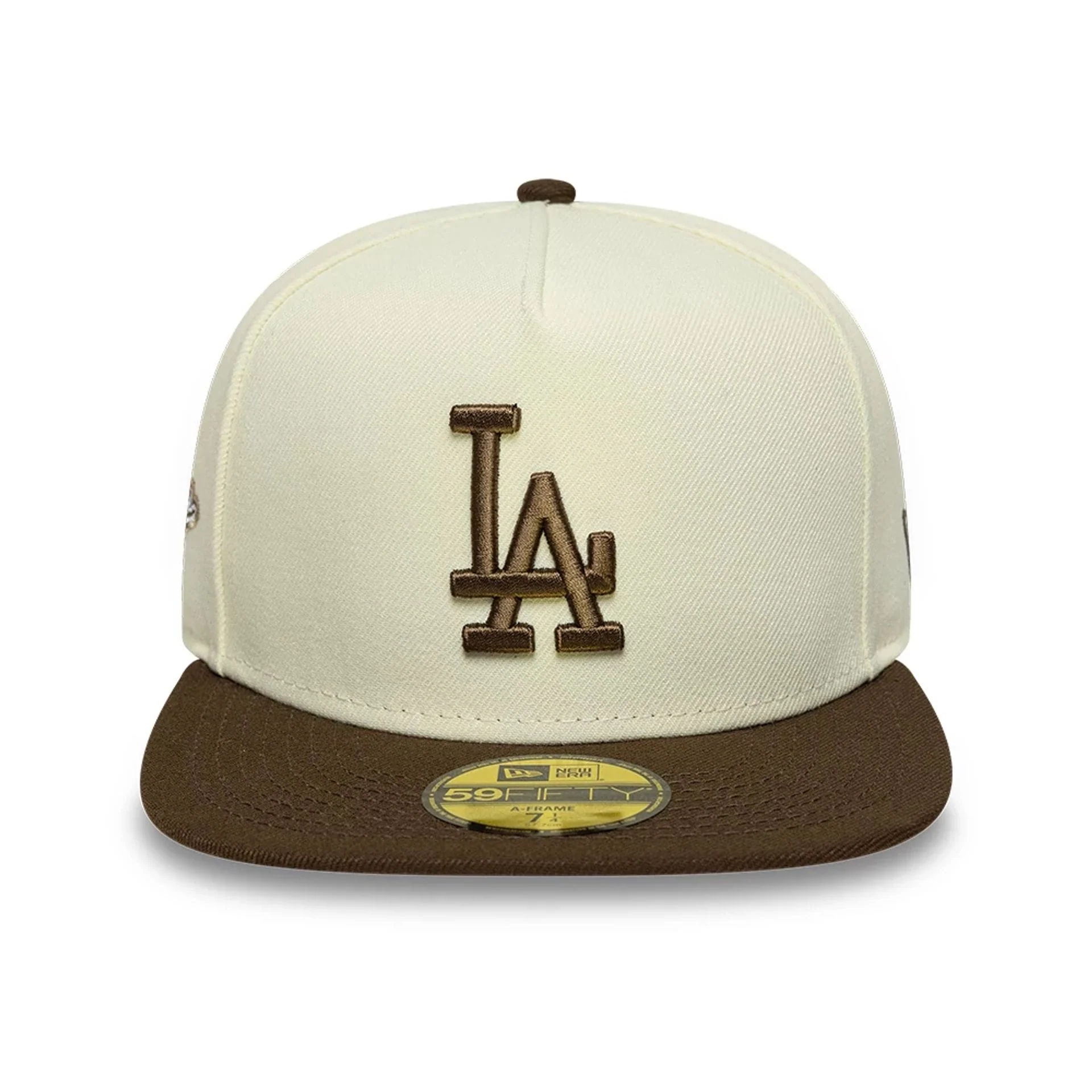 LA Dodgers MLB Cream 59FIFTY A-Frame Fitted Cap - Image 3