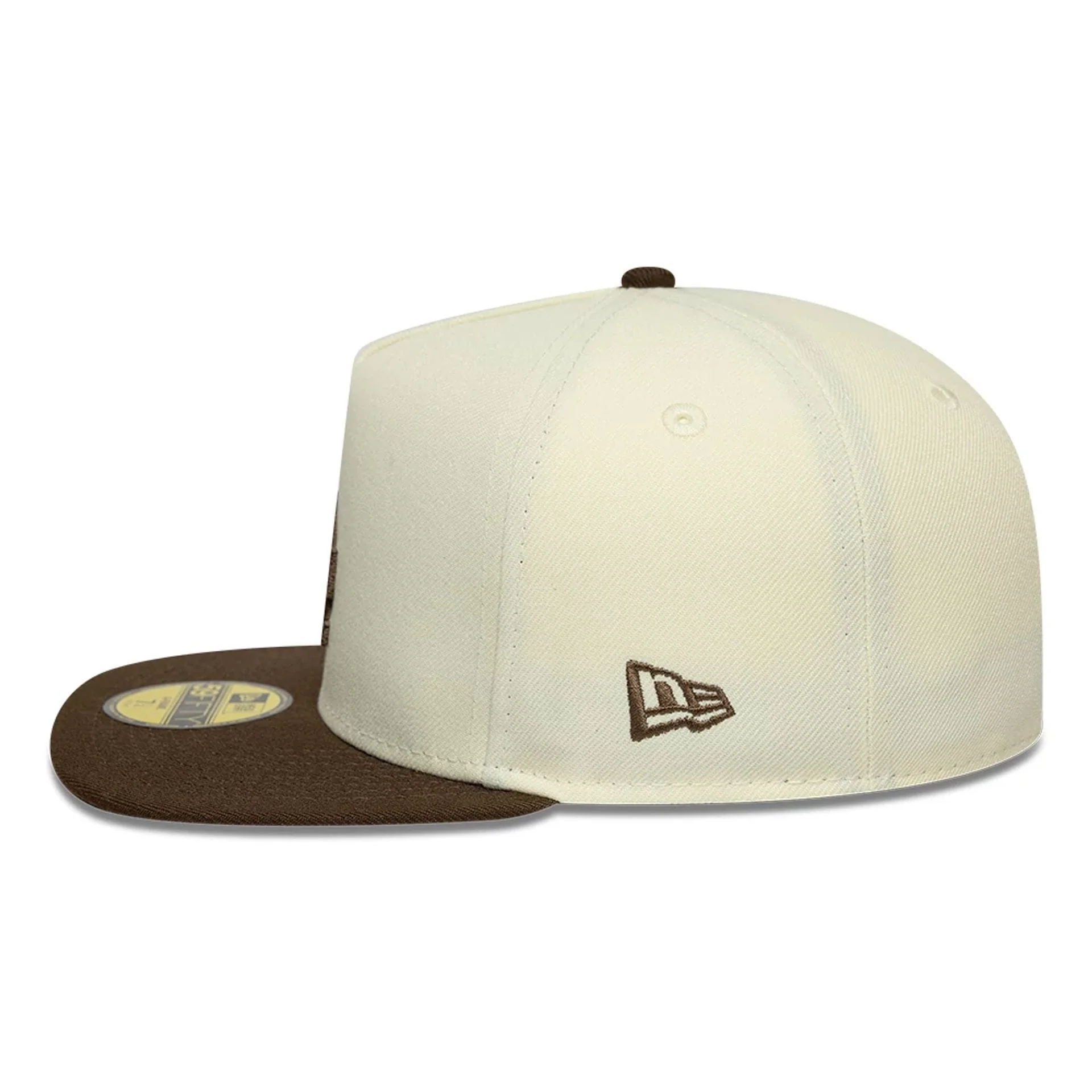 LA Dodgers MLB Cream 59FIFTY A-Frame Fitted Cap - Image 6