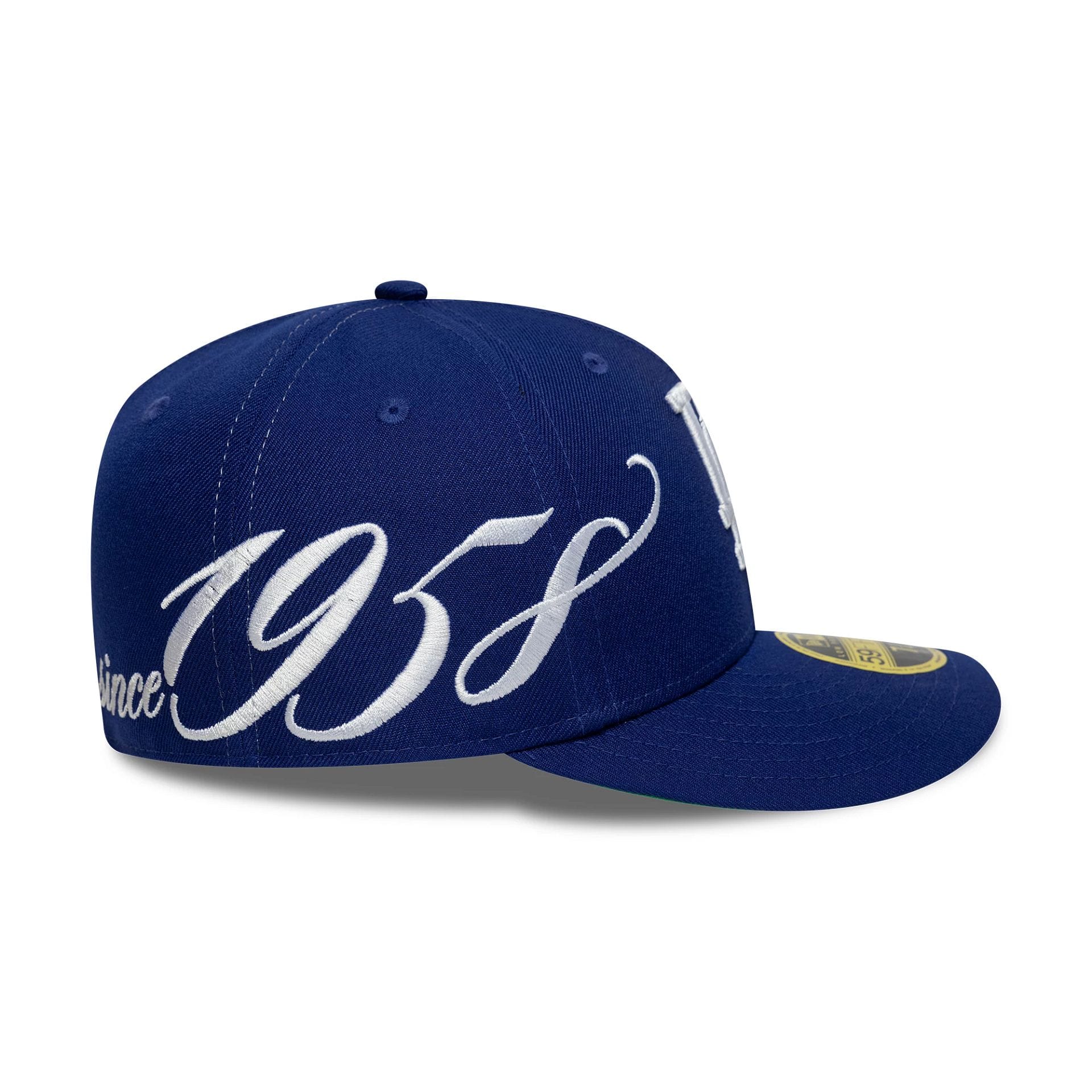 LA Dodgers MLB Est Script Dark Blue Low Profile 59FIFTY Fitted Cap - Image 2