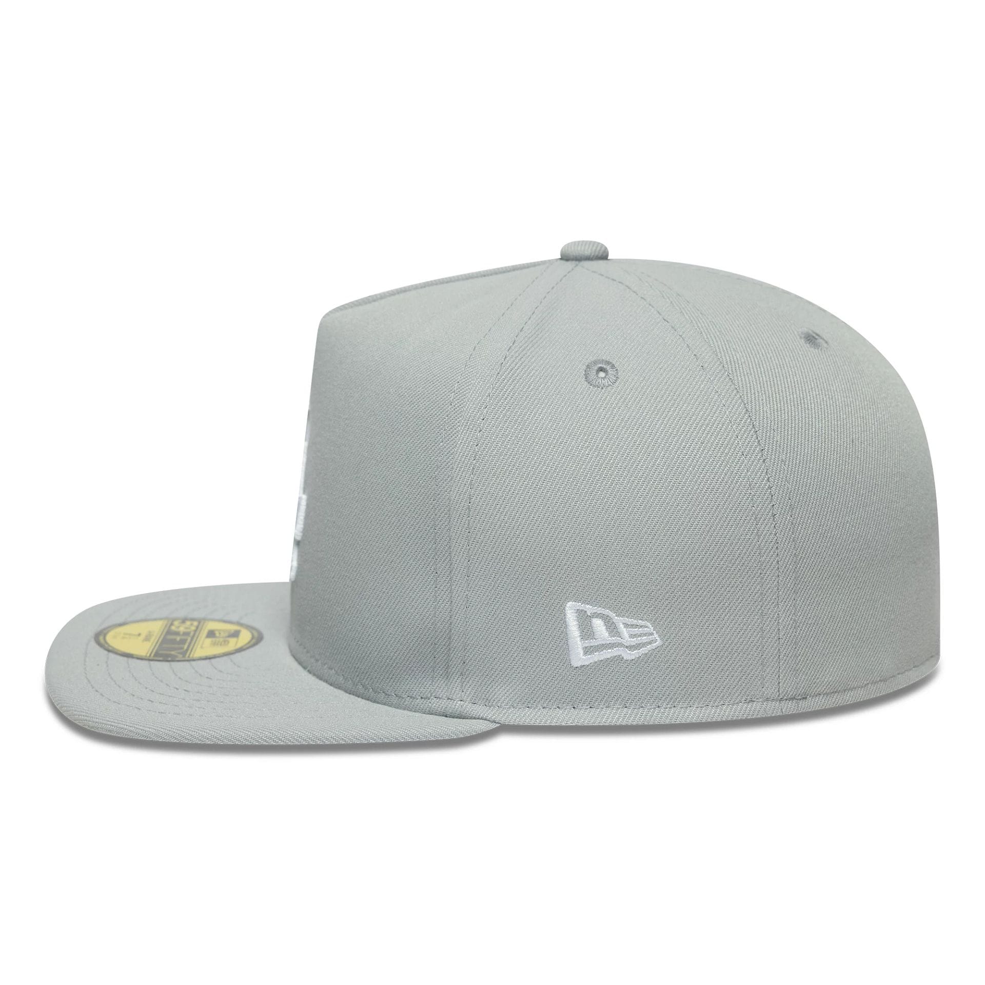 LA Dodgers MLB Flat Grey 59FIFTY A-Frame Fitted Cap - Image 5