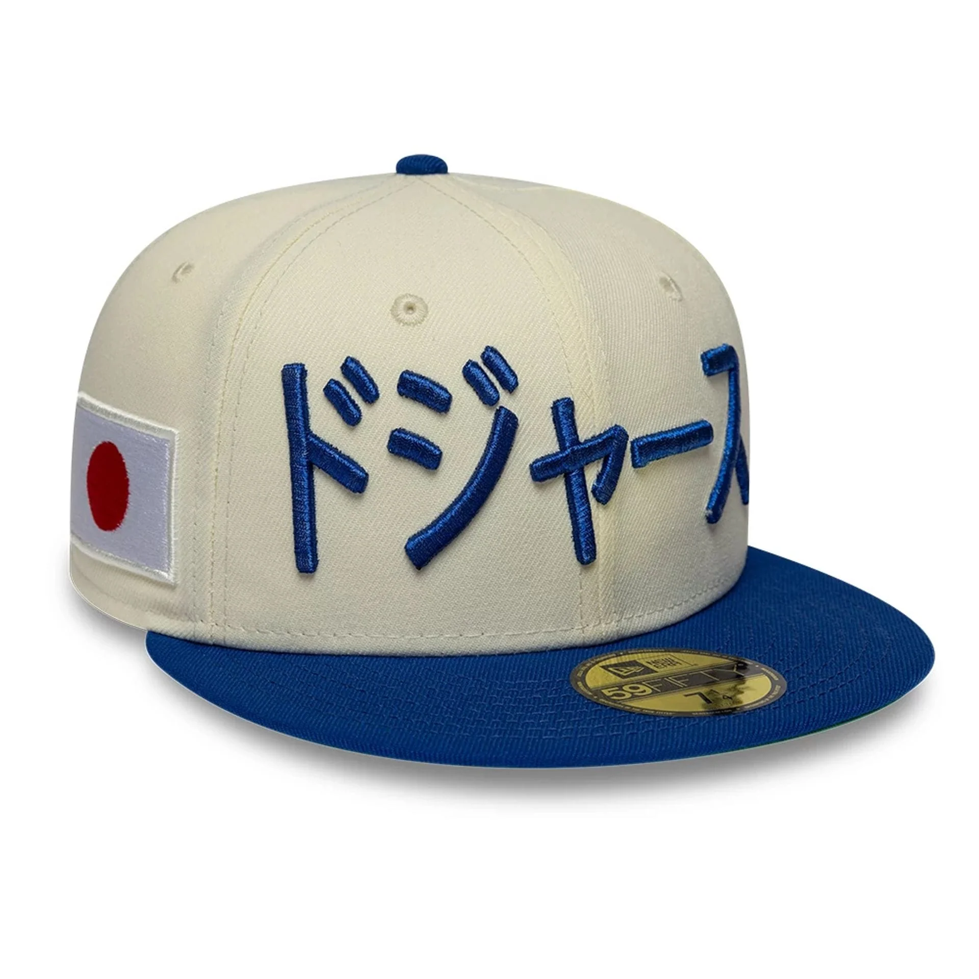 LA Dodgers MLB Kanji Japan Flag White 59FIFTY Fitted Cap