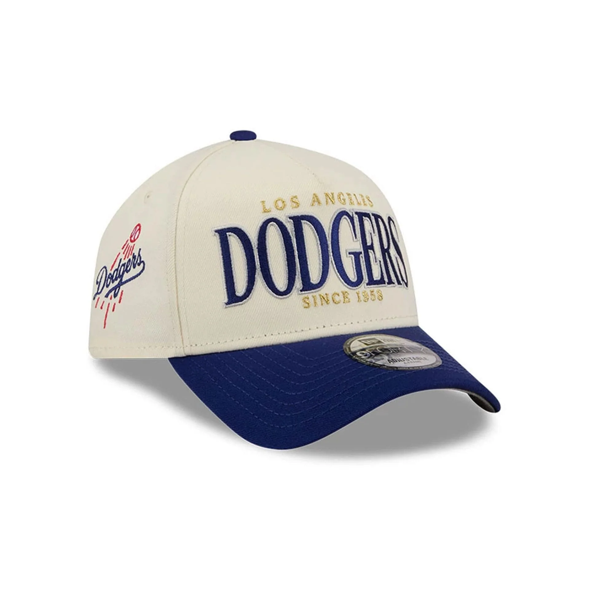 LA Dodgers MLB Opening Day Cream 9FORTY A-Frame Adjustable Cap