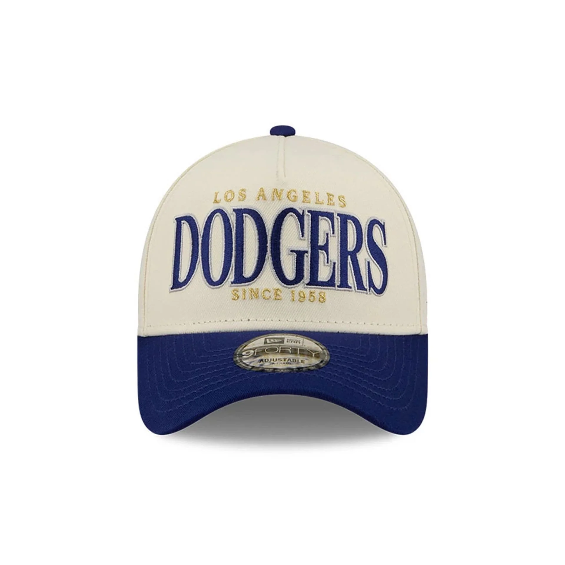 LA Dodgers MLB Opening Day Cream 9FORTY A-Frame Adjustable Cap - Image 3