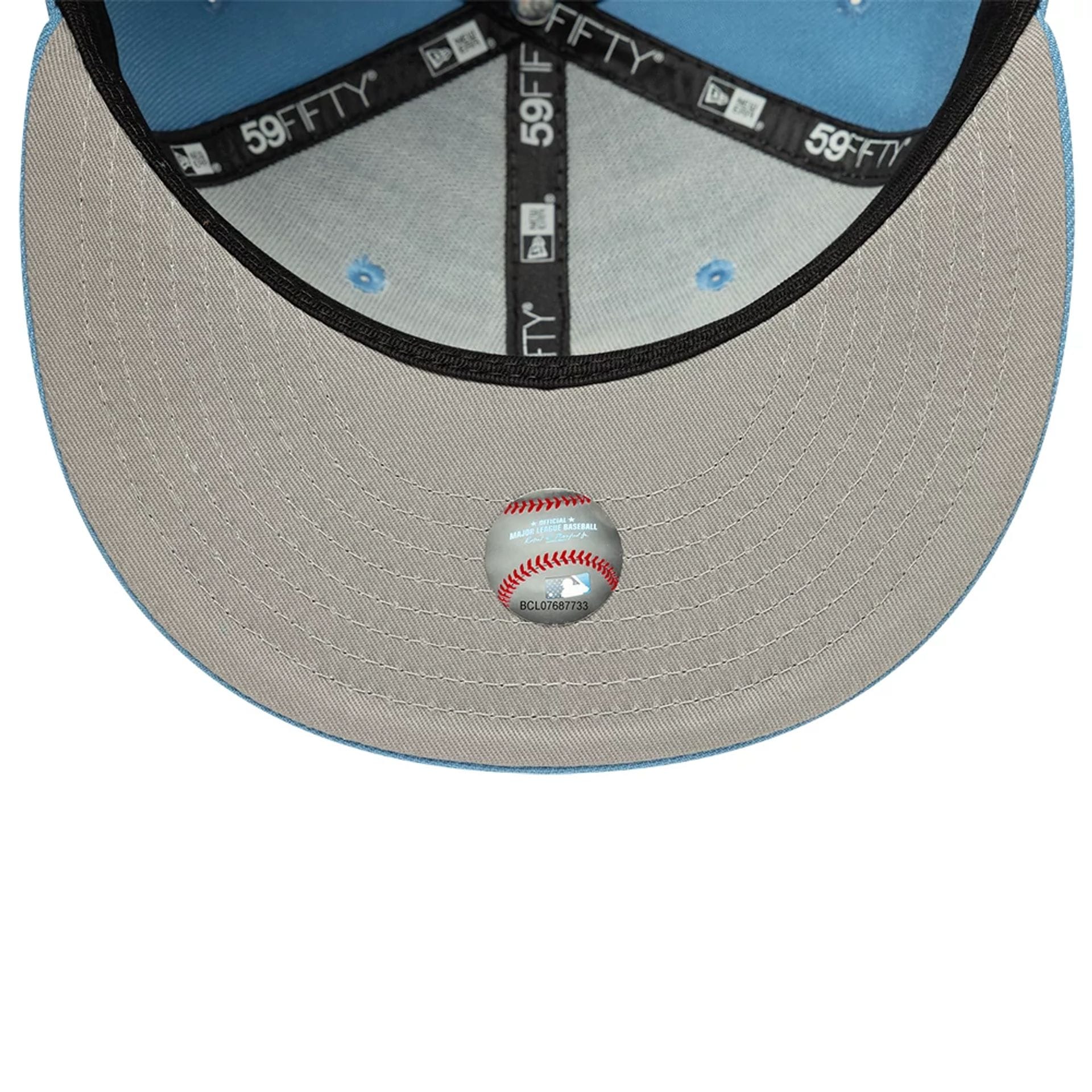 LA Dodgers MLB Pastel Blue 59FIFTY Fitted Cap - Image 2